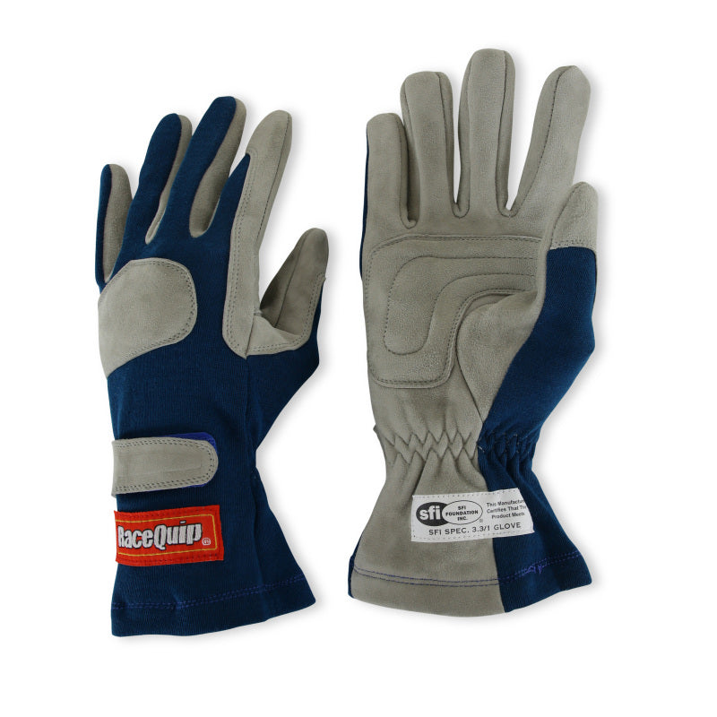 RaceQuip Blue 1-Layer SFI-1 Glove - XL