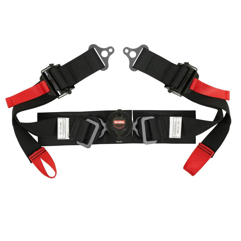 RaceQuip Black FIA 6pt Pull Up Lap FHR Formula Sub