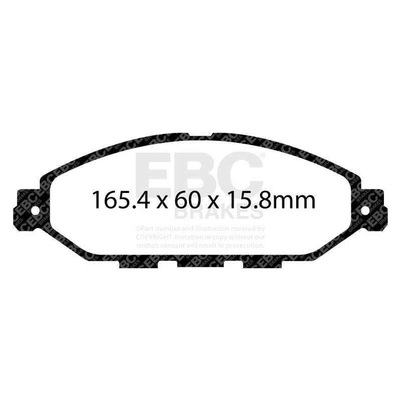 EBC 14+ Infiniti QX60 3.5 Greenstuff Front Brake Pads