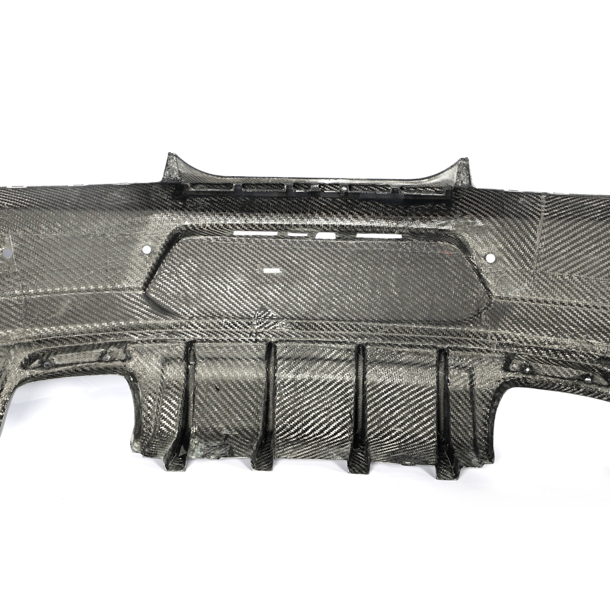 2016-2018 Camaro RS/SS/ZL1 Gloss Double Sided Carbon Fiber Rear Bumper w/Rear Diffuser Quad Tips 1pc