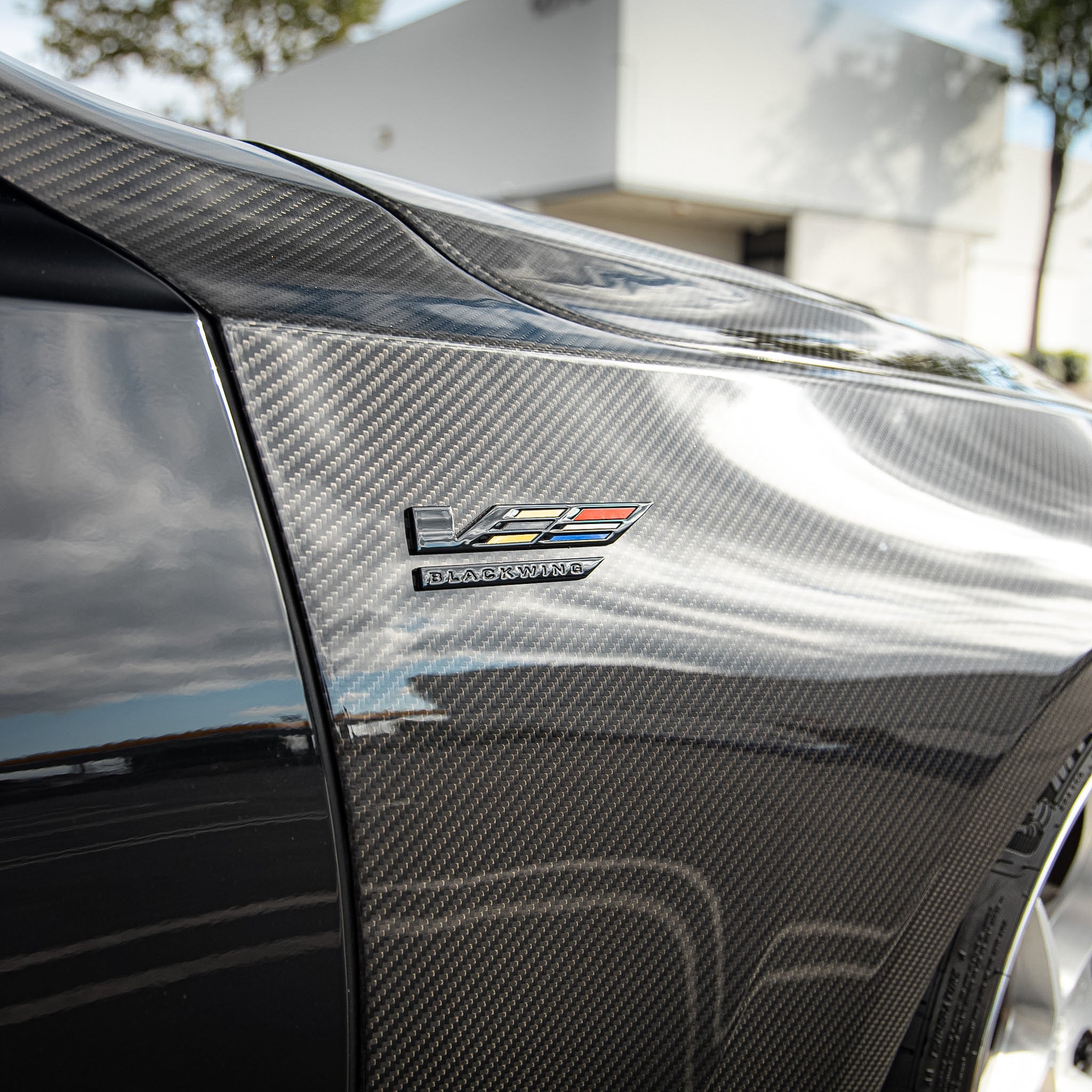 2020-2026 Cadillac CT5/V-Blackwing Type-OE 4pc Fenders Pre-Preg Double Sided Carbon Fiber