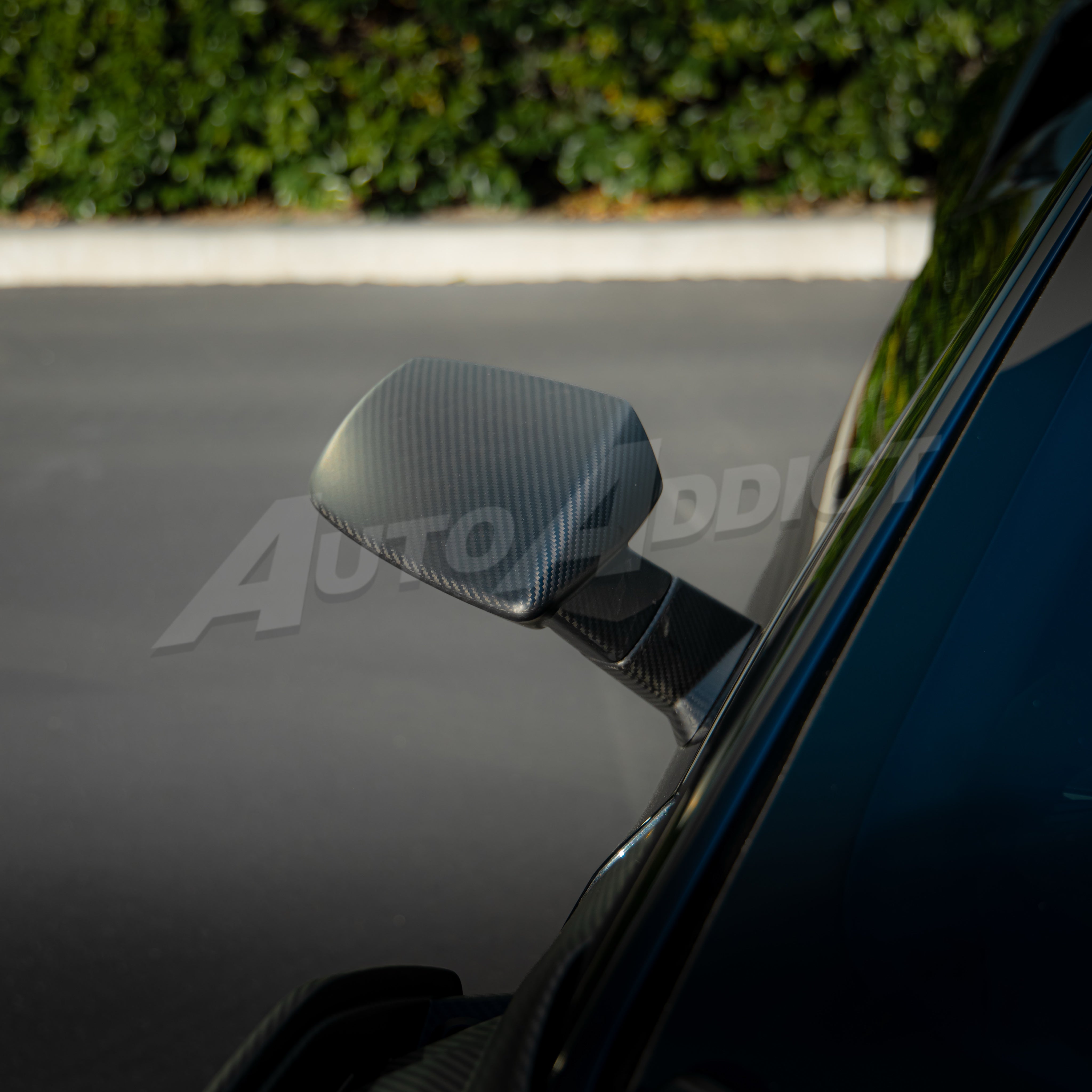 STO Lamborghini Huracan Dry Carbon Fiber Mirror Caps Full Replacement 4pc Kit