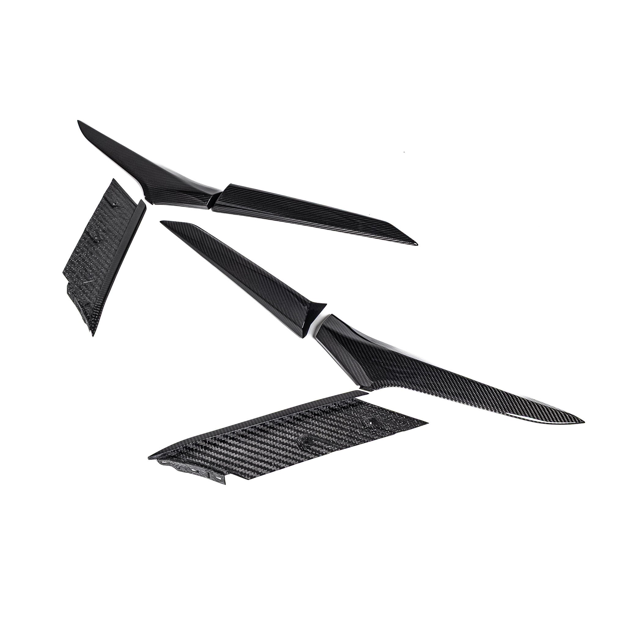 2022-2027 Corvette C8 Z06/E-Ray Dry Gloss Carbon Fiber Door Handle and Quarter Panel Replacement Trim Kit