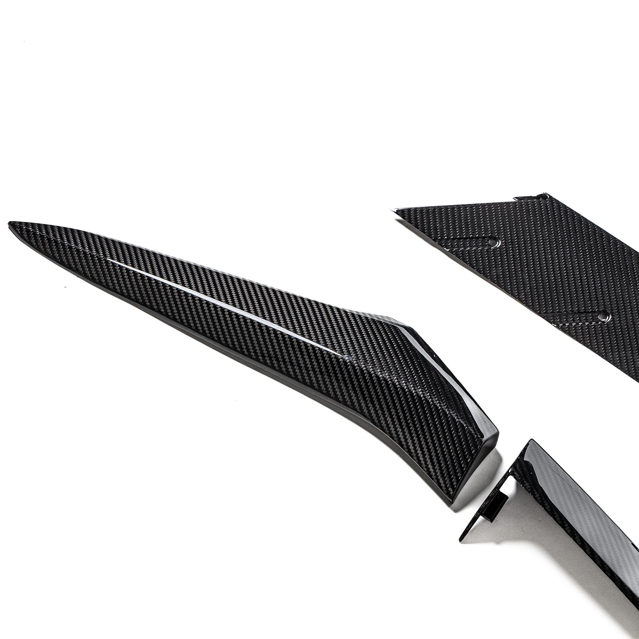 2022-2027 Corvette C8 Z06/E-Ray Dry Gloss Carbon Fiber Door Handle and Quarter Panel Replacement Trim Kit
