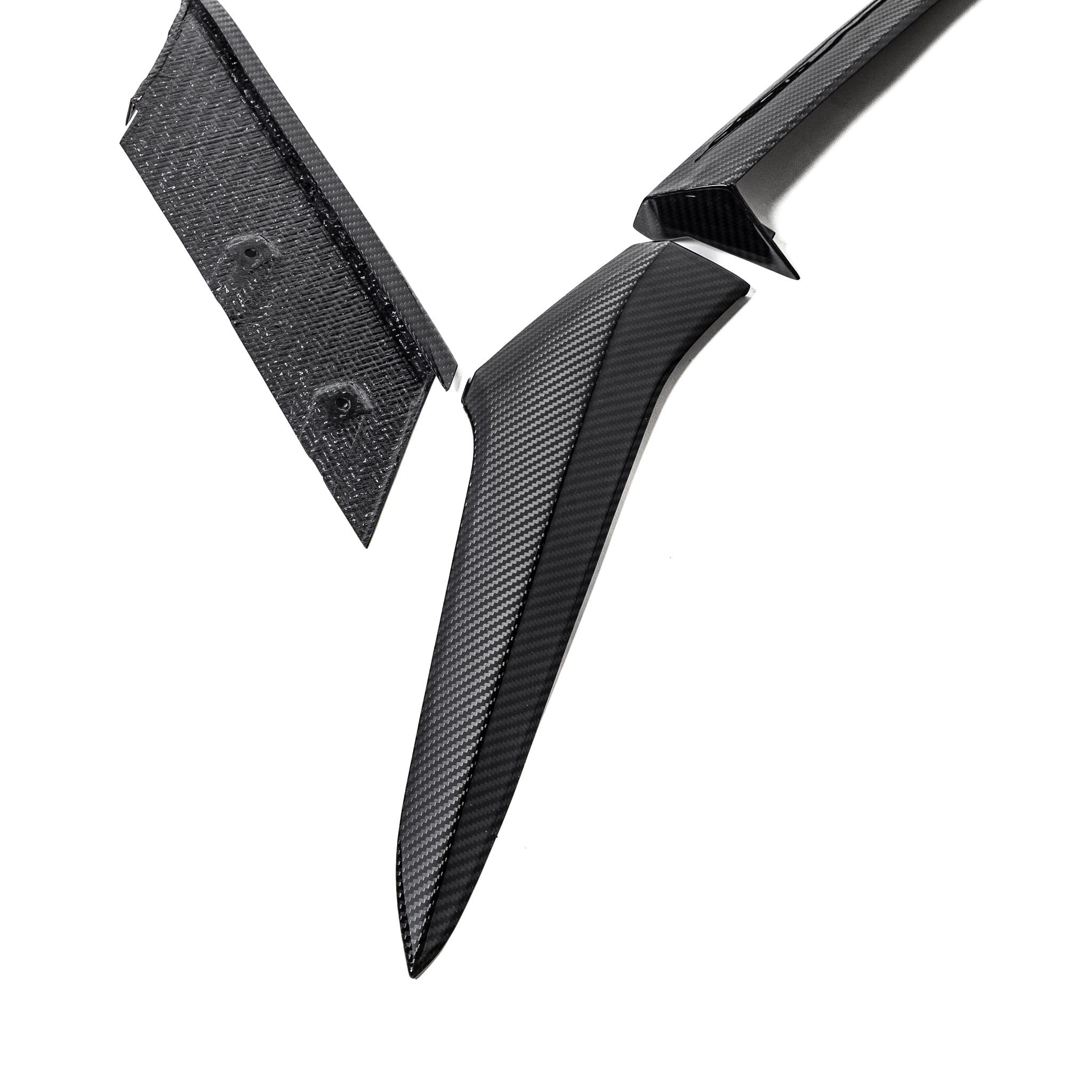 2022-2027 Corvette C8 Z06/E-Ray Dry Gloss Carbon Fiber Door Handle and Quarter Panel Replacement Trim Kit