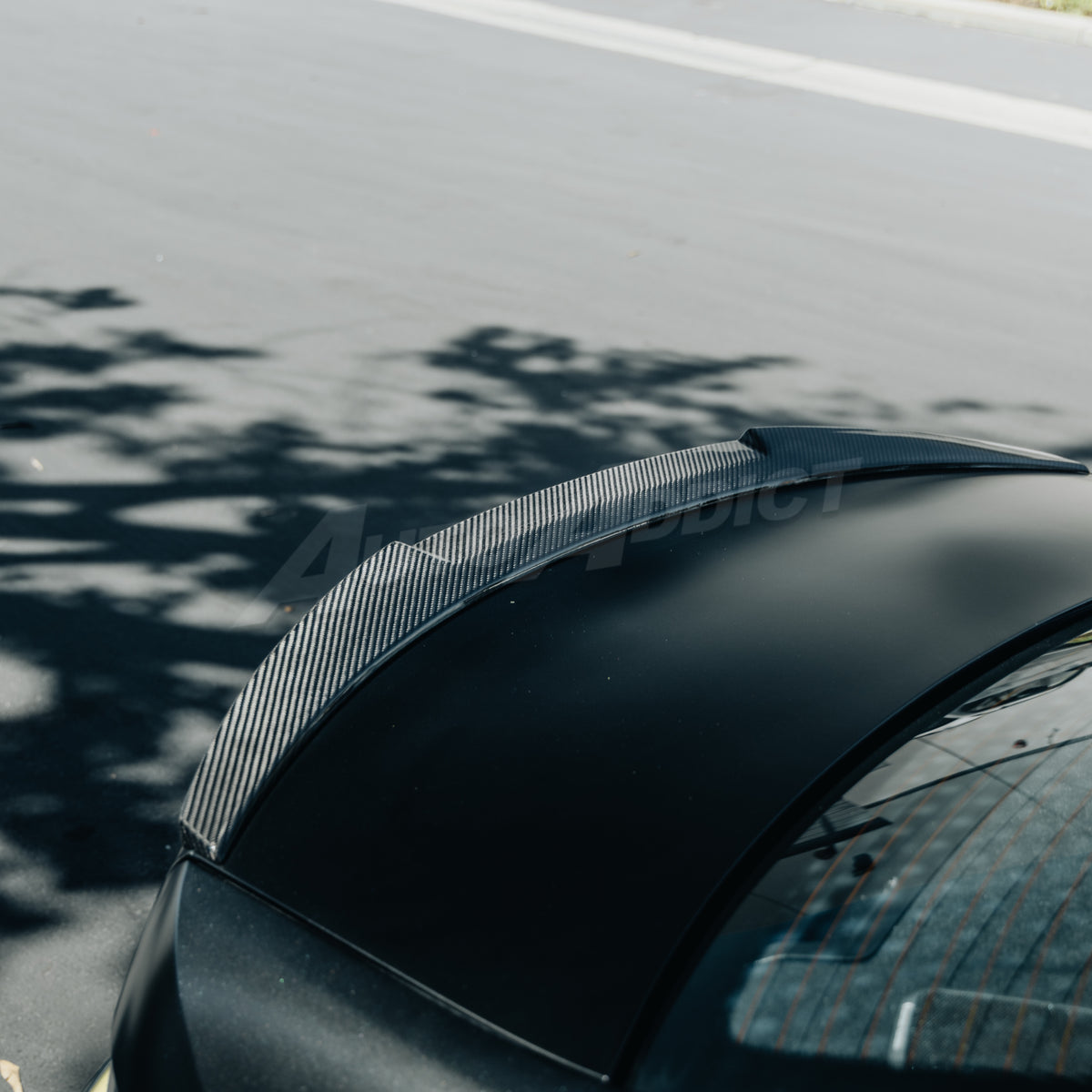 2021-2026 BMW G80 M3 G82 G83 Dry Gloss Double Sided Carbon Fiber Duck-Lid Rear Spoiler