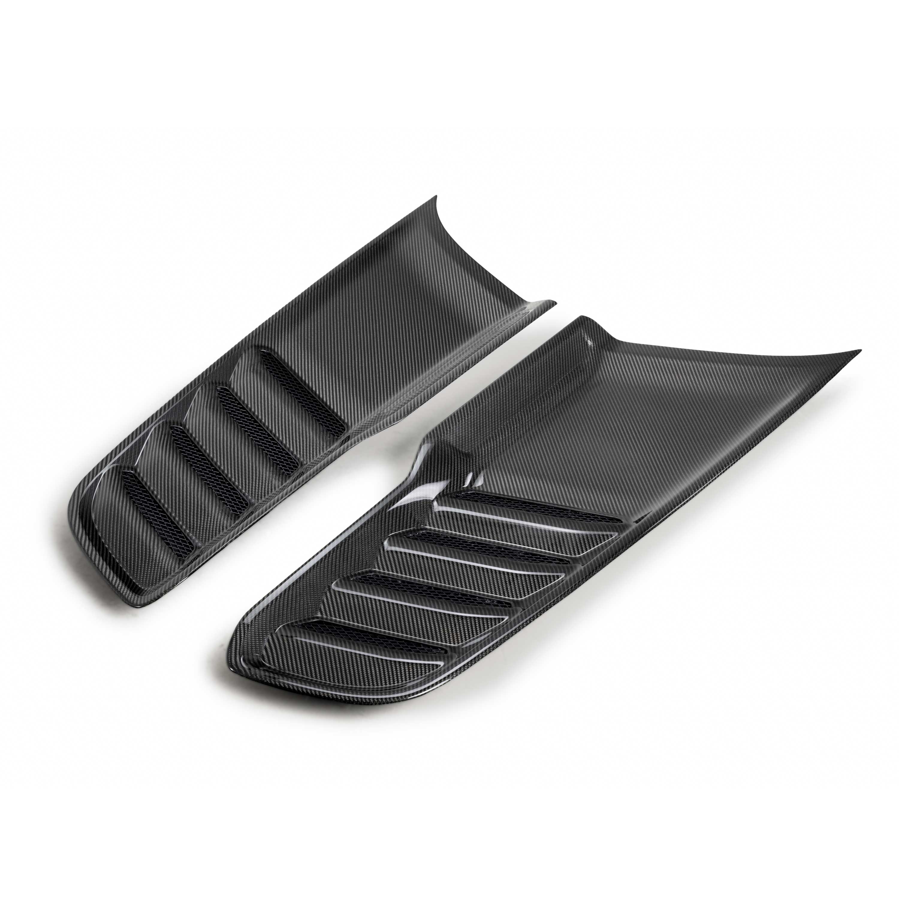 2021-2024 Dodge Ram TRX Type-OE Gloss Carbon Fiber Hood Vents Pair