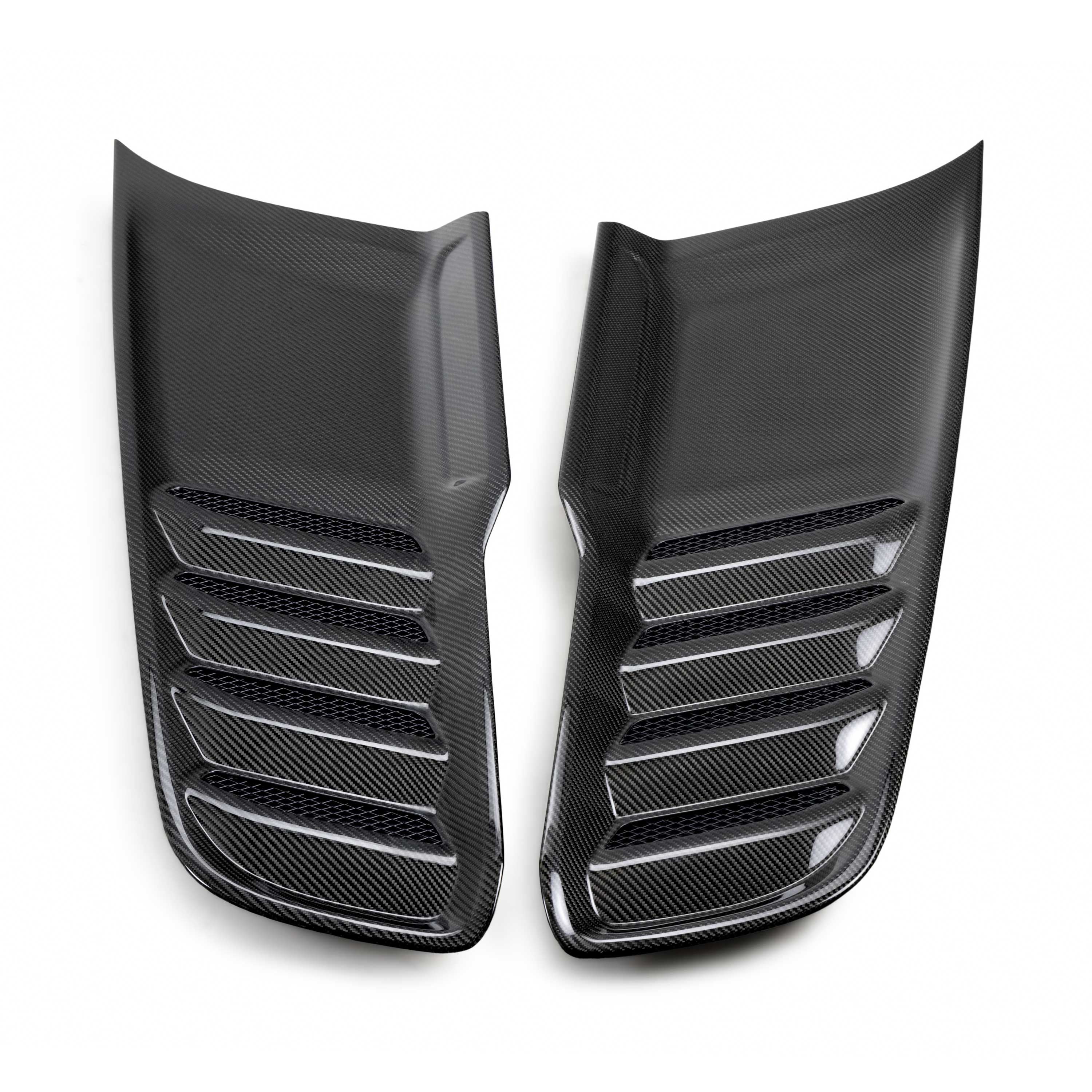 2021-2024 Dodge Ram TRX Type-OE Gloss Carbon Fiber Hood Vents Pair