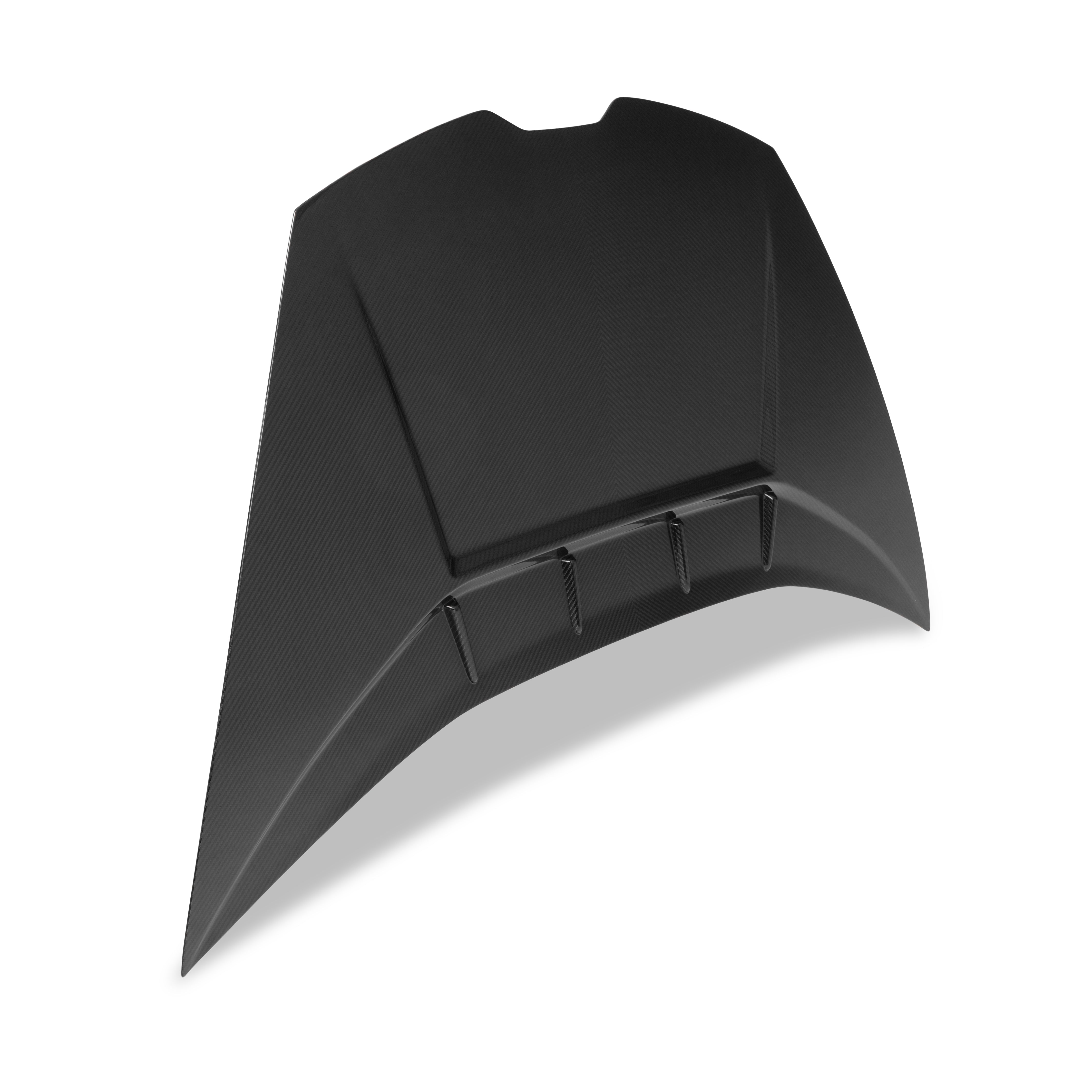 Auto Addict USA 2014-2024 Lamborghini Huracan Tecnica dry carbon fiber hood installed front view
