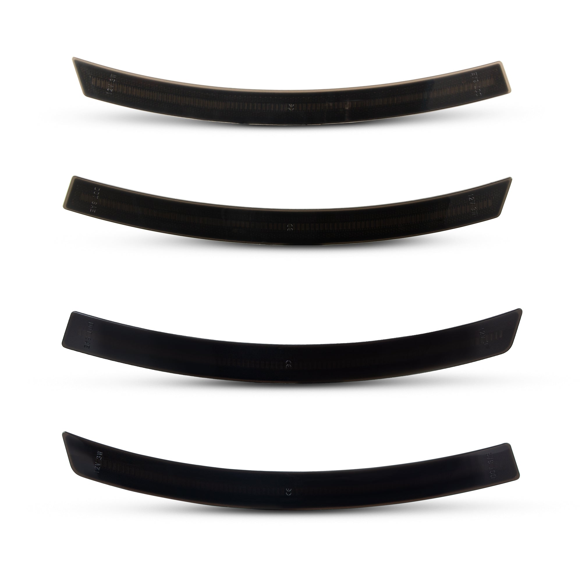 Auto Addict USA 2014–2019 Chevrolet Corvette C7 smoked white LED side markers installed front and rear view