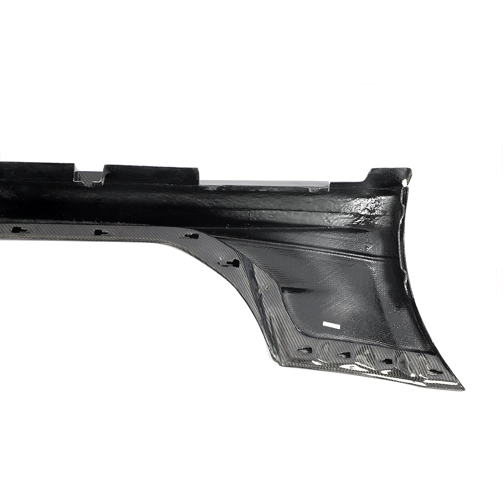 Auto Addict USA 2016 Camaro SS gloss carbon fiber side skirt weave close up