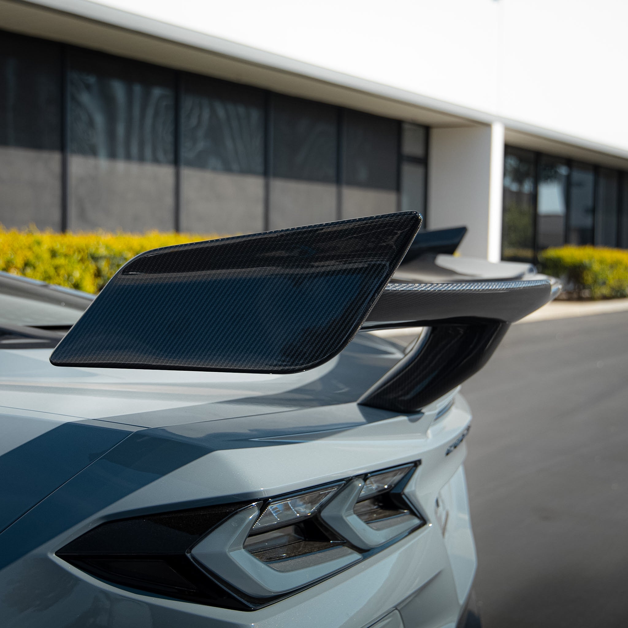 Auto Addict USA C8 Z06 Z07 rear spoiler carbon fiber aggressive track aero design