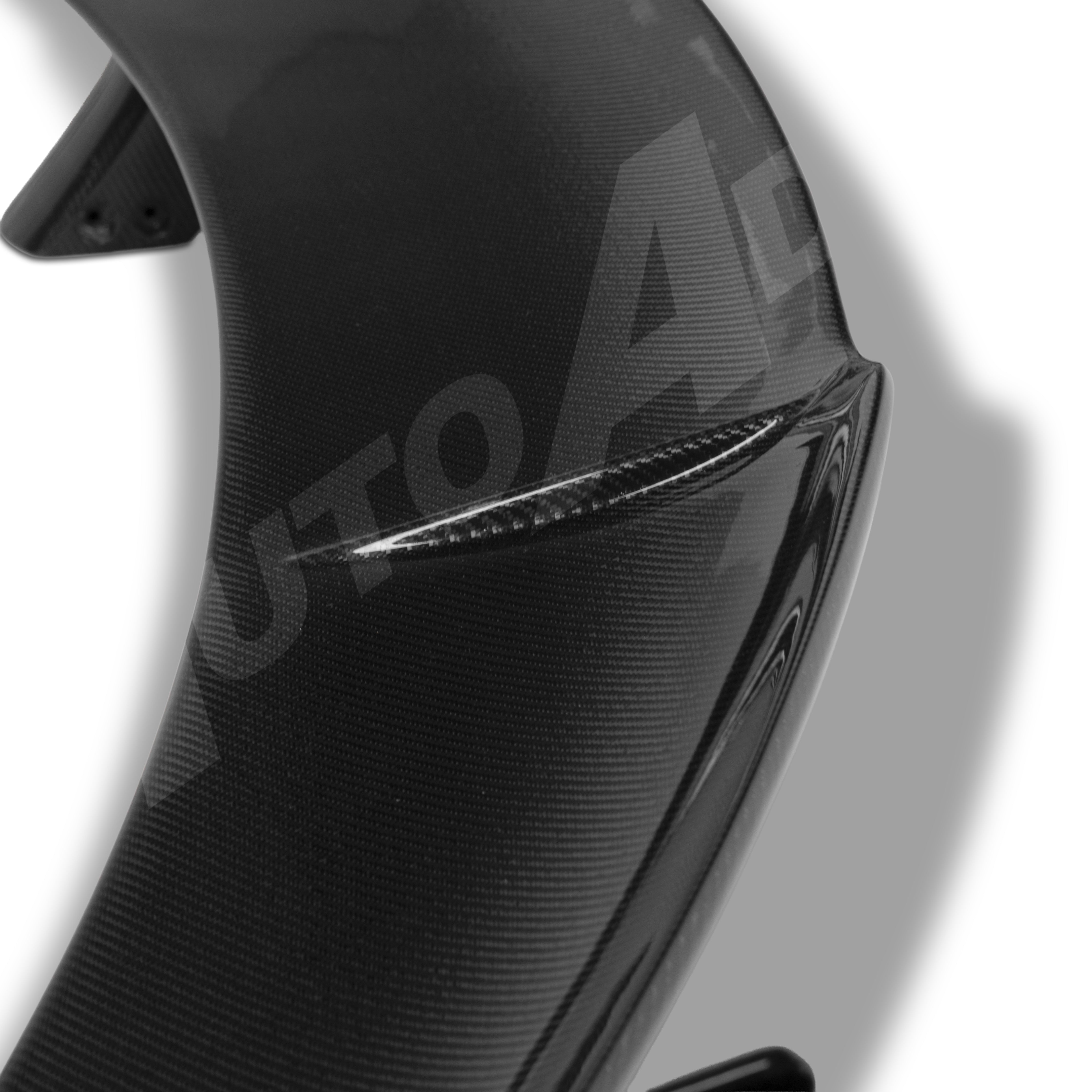 Auto Addict USA Corvette C8 E-Ray ZR1 ZTK style rear spoiler rear bumper angle view