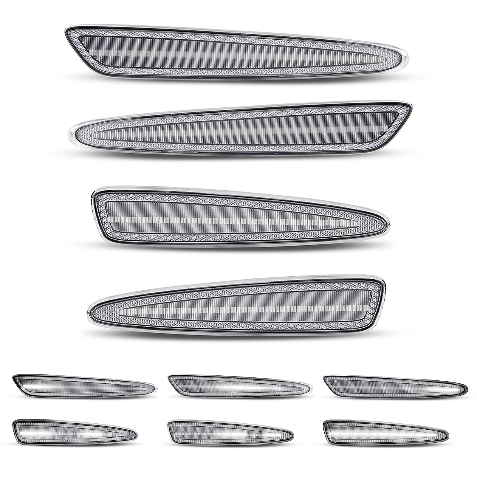 Auto Addict USA Crystal Clear Corvette LED Marker Lights