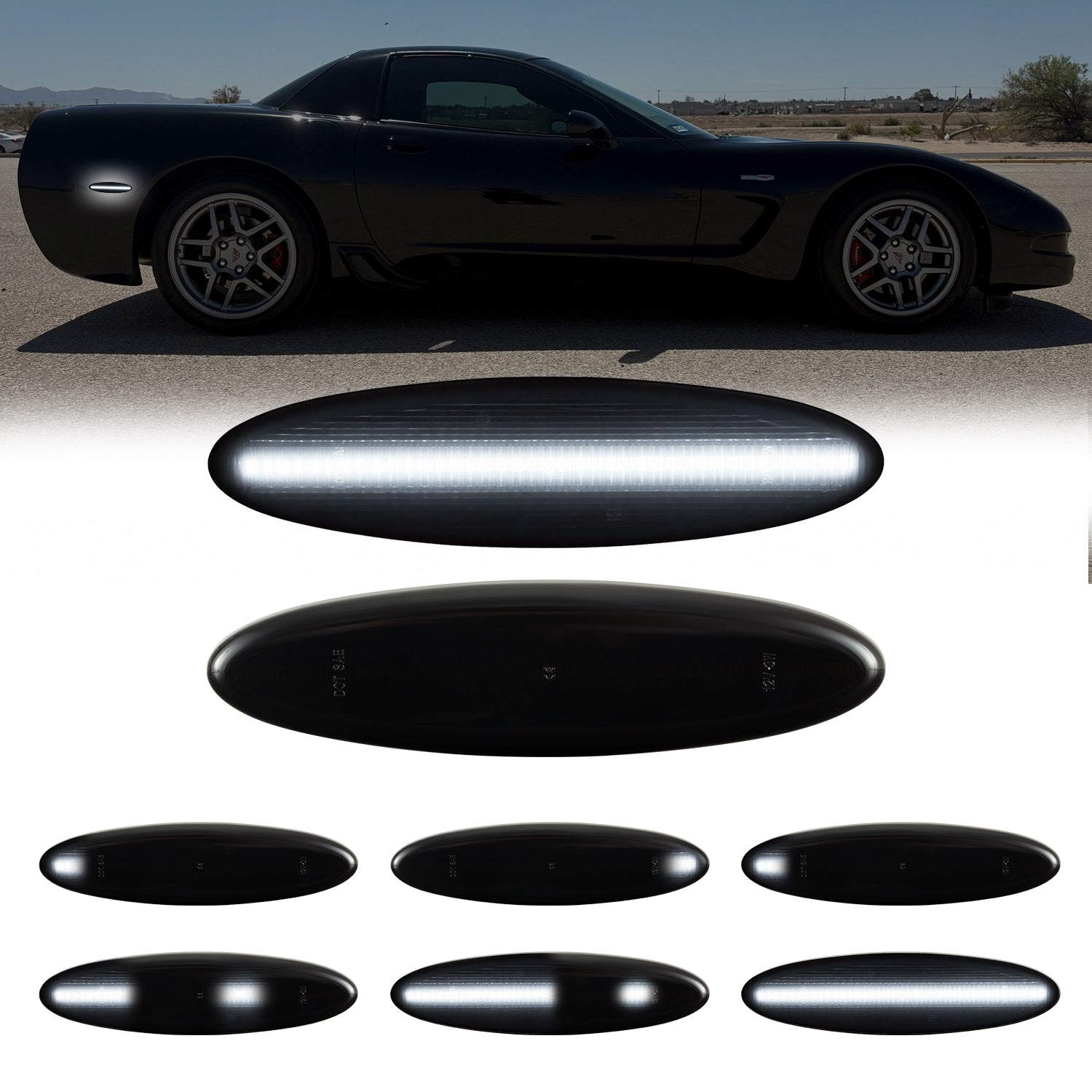 Auto Addict USA Dynamic White LED Rear Marker Set Corvette
