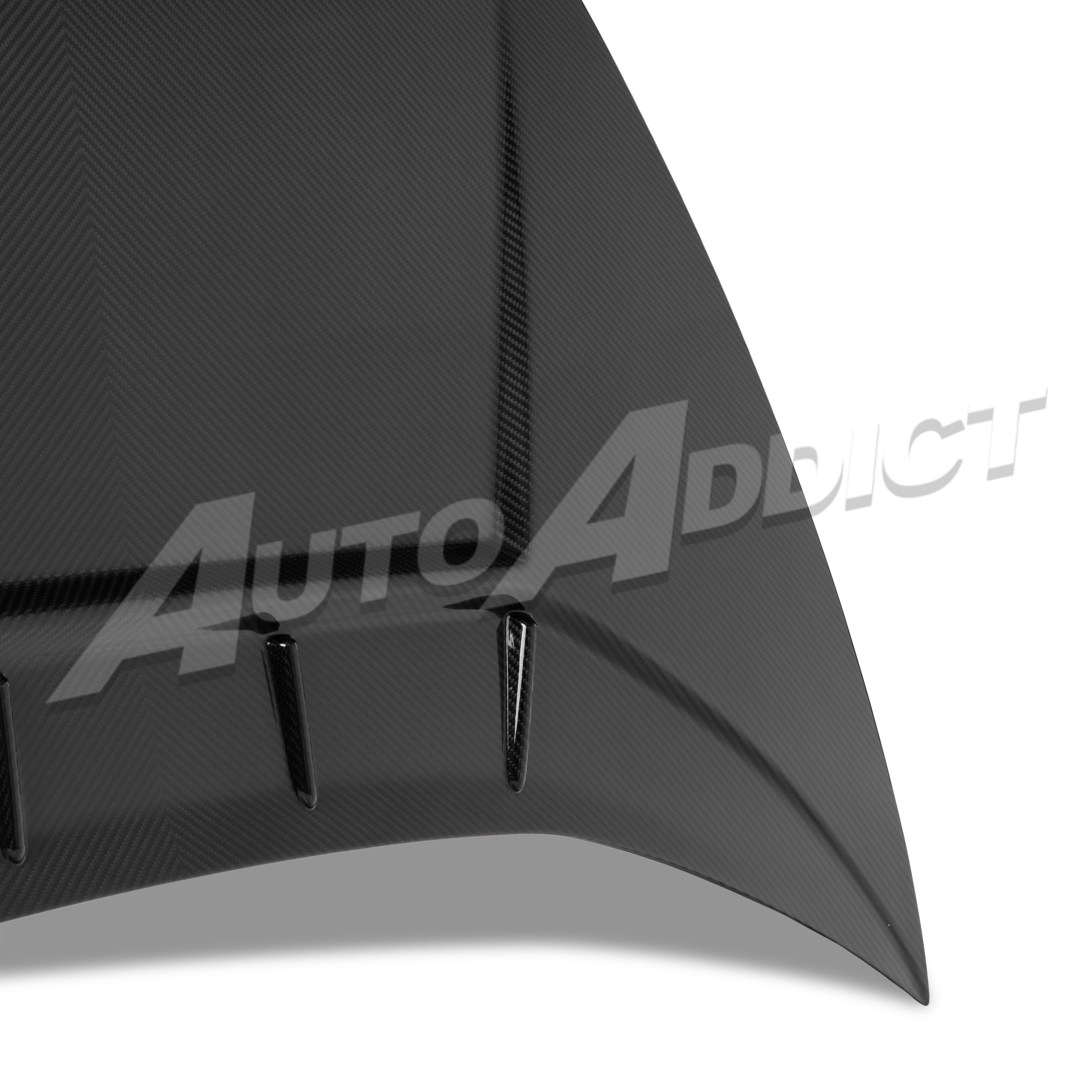 Auto Addict USA Huracan Tecnica style carbon fiber hood CNC mold precision fitment
