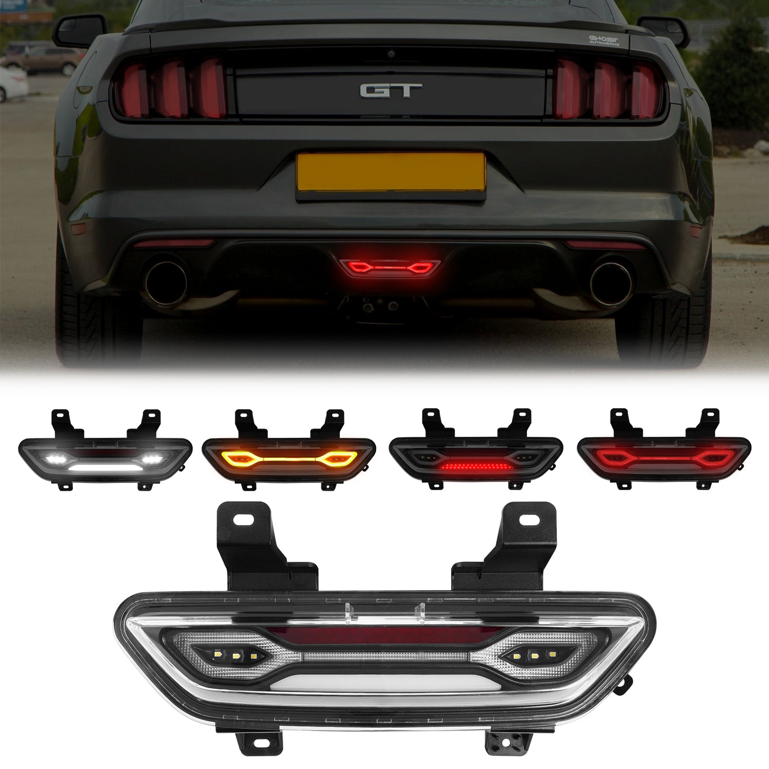 Auto Addict USA Mustang GT Rear Diffuser Reverse Lamp