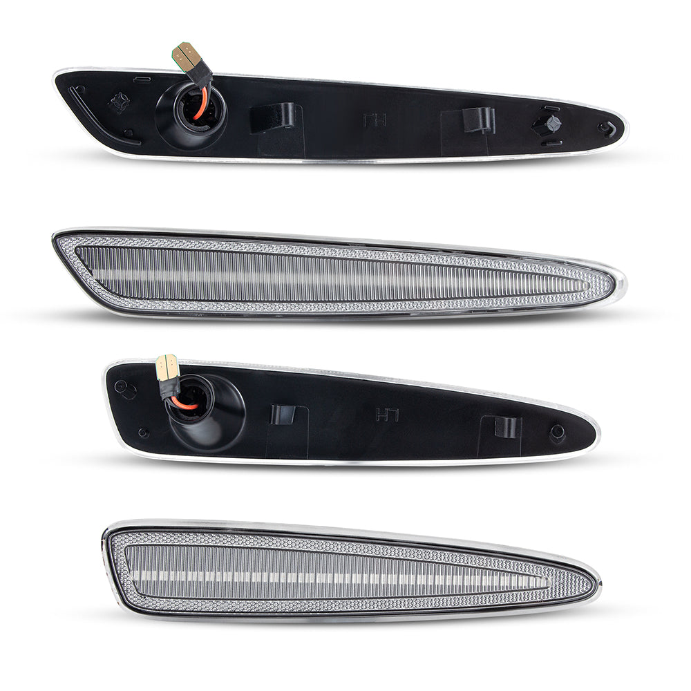 Auto Addict USA aftermarket clear white LED side marker upgrade for Chevrolet Corvette C6