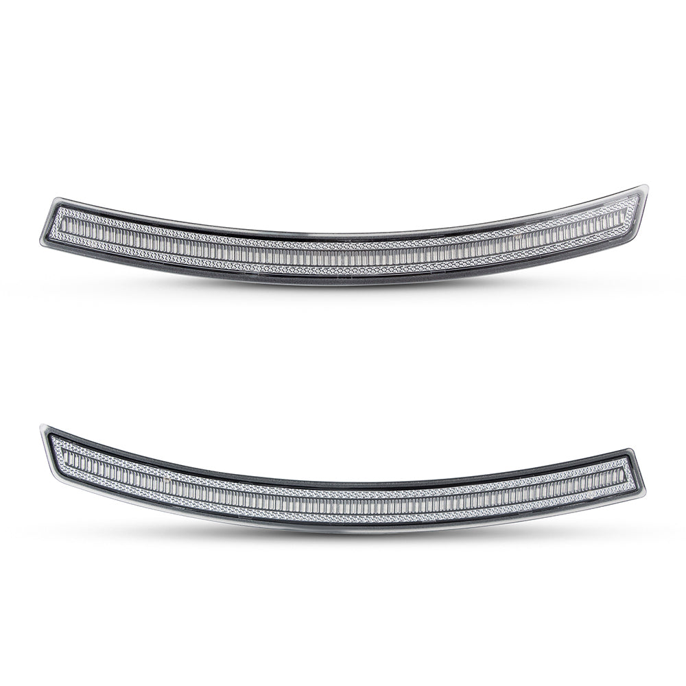 Auto Addict USA aftermarket clear white LED side marker upgrade for Chevrolet Corvette C7