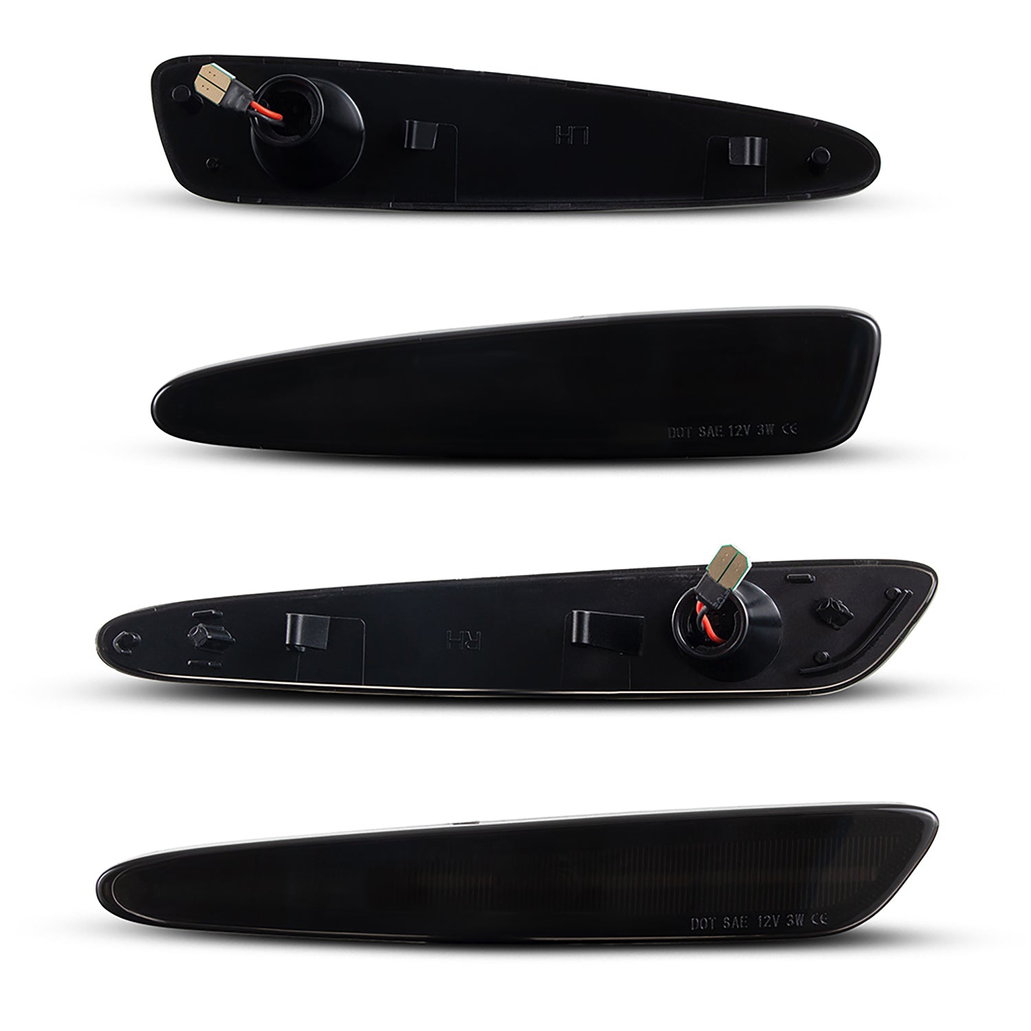 Chevrolet Corvette C6 smoked lens white LED side markers close up detail Auto Addict USA