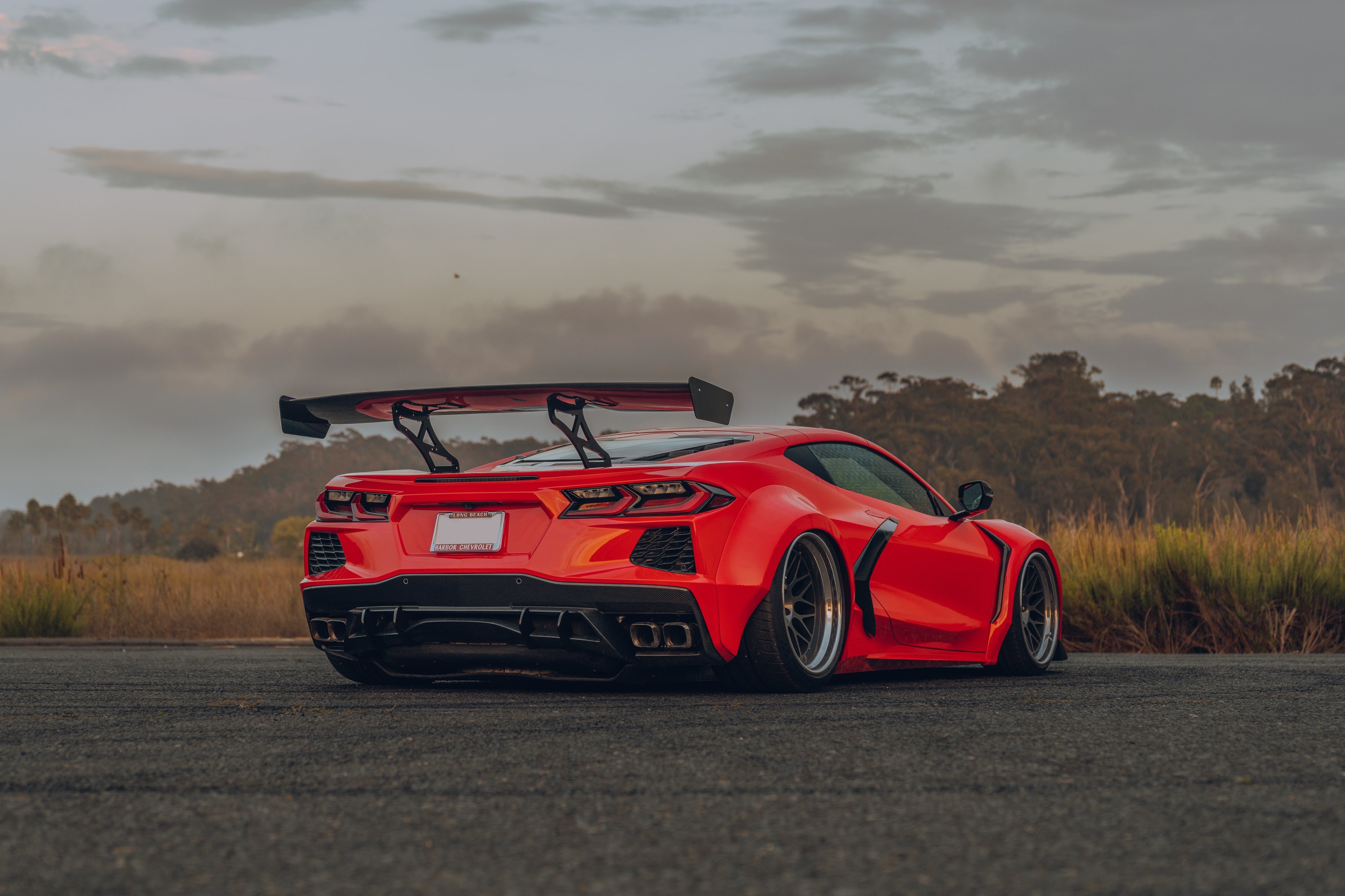 Street Hunter Chevrolet Corvette C8 Carbon Fiber Wing