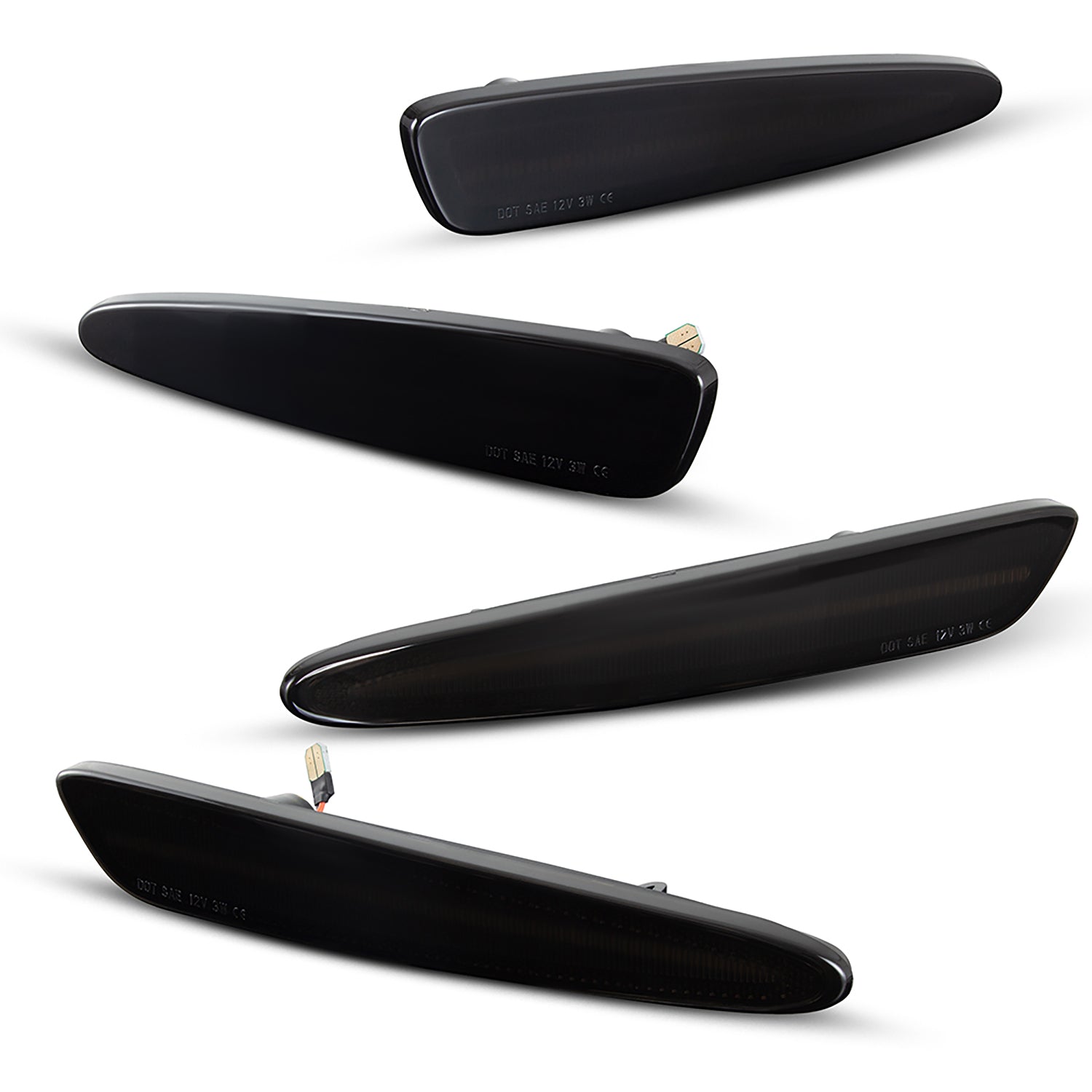 Chevrolet Corvette C6 smoked lens white LED side markers close up detail Auto Addict USA