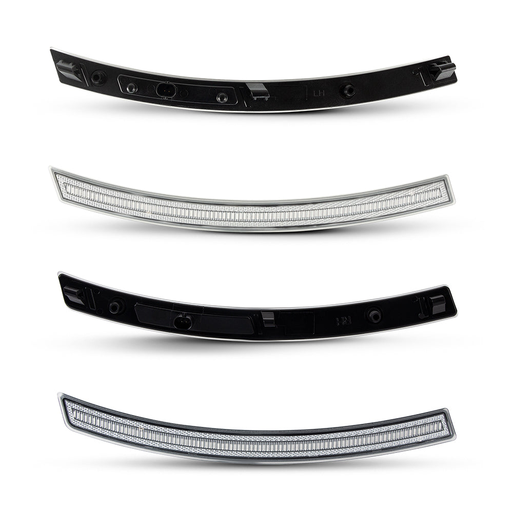 Chevrolet Corvette C7 clear lens white LED side markers close up detail Auto Addict USA