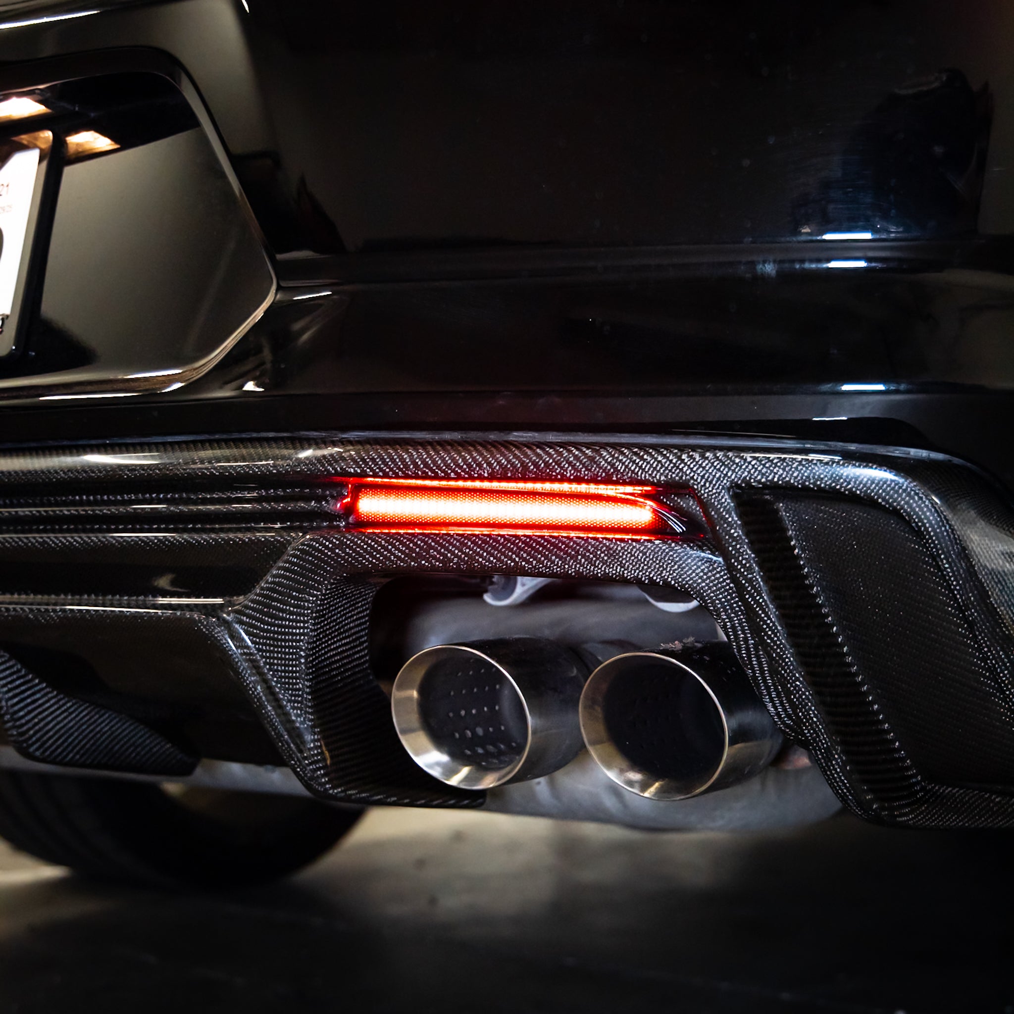 2016-2025 Chevy Camaro Diffuser Smoke LED Rear Reflectors (Pair)