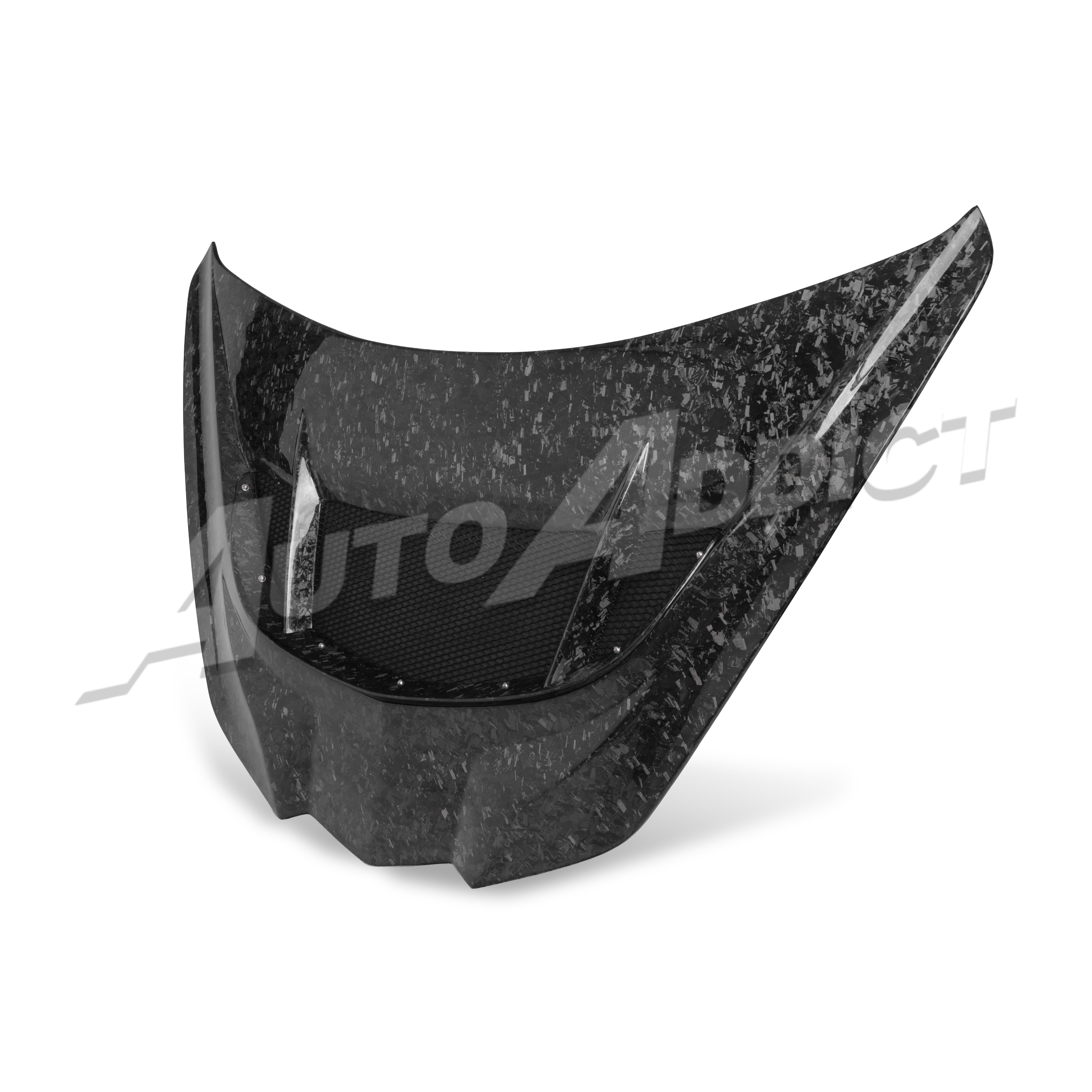 Close up C8 Corvette forged carbon canards ZR1 ZTK style detail
