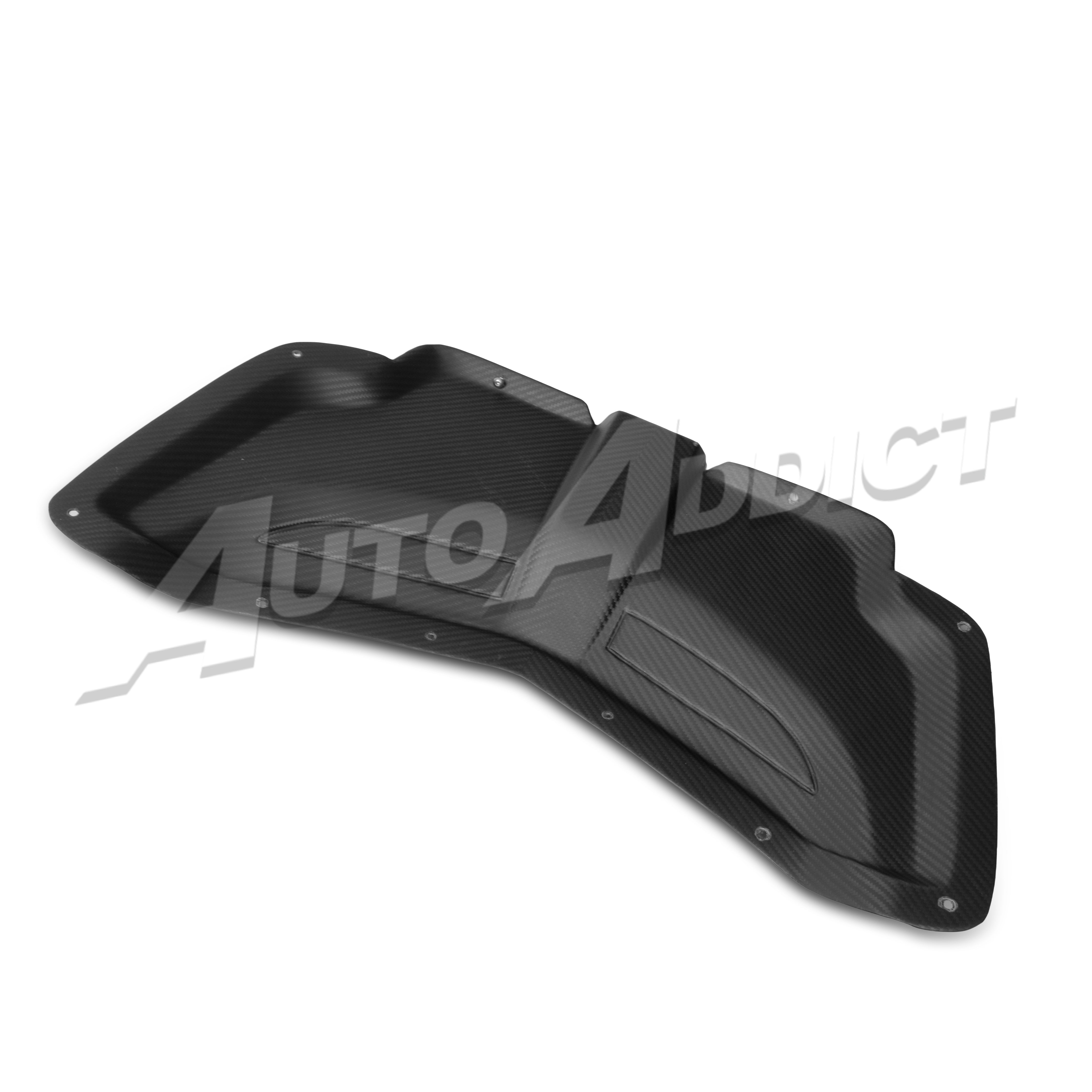 Close up detail of Auto Addict USA Heritage Spec Hood vent and contour design