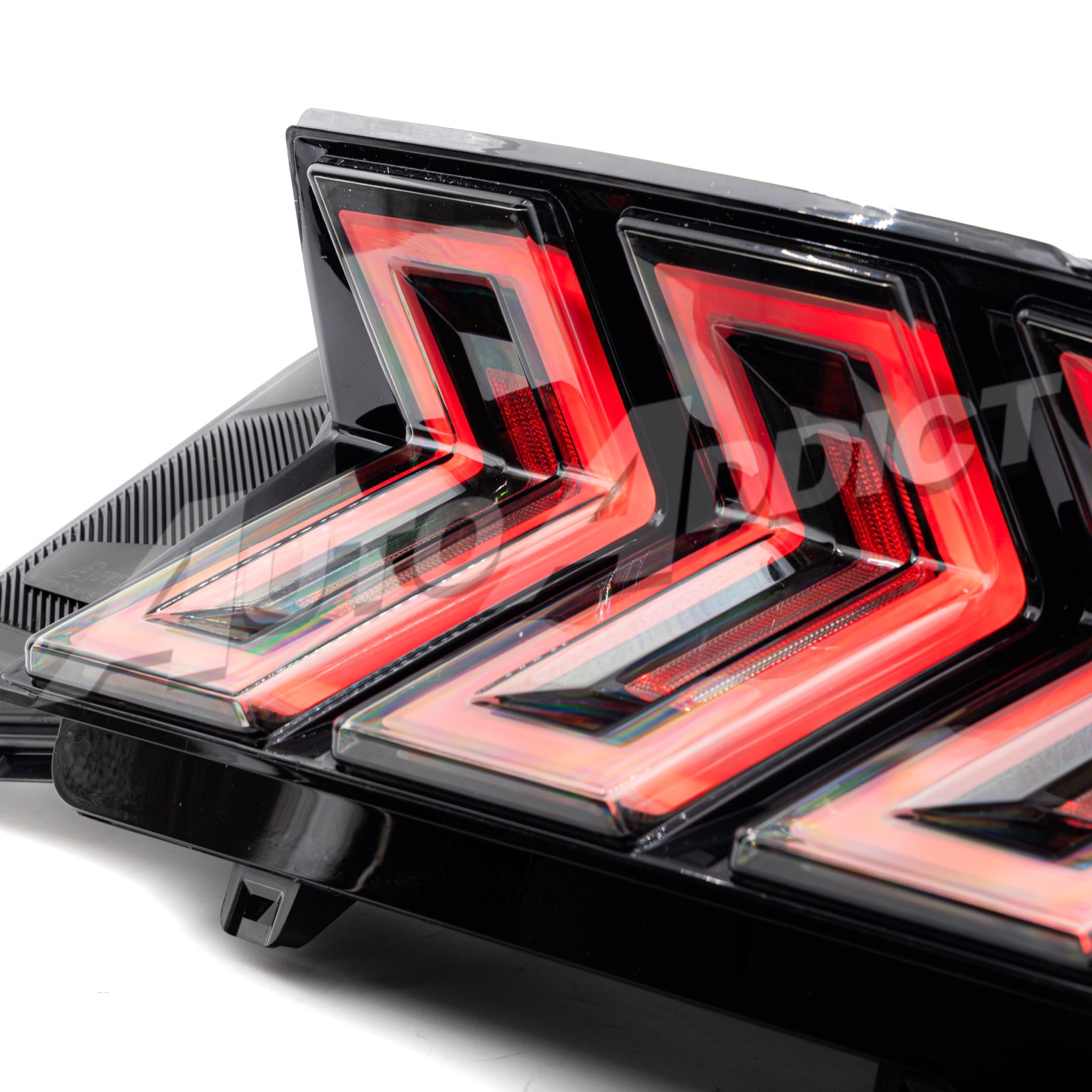 Dynamic startup animation of Auto Addict USA Heritage-X™ Mustang S550 LED taillights at night