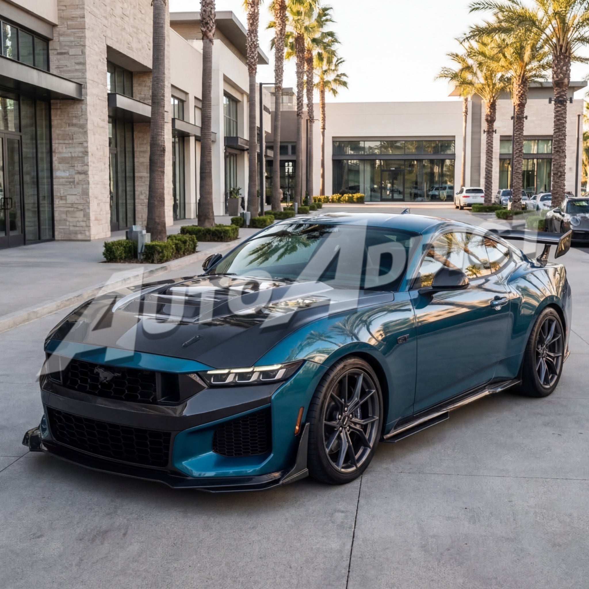 Full dry carbon fiber Mustang aero program Auto Addict USA Heritage SC