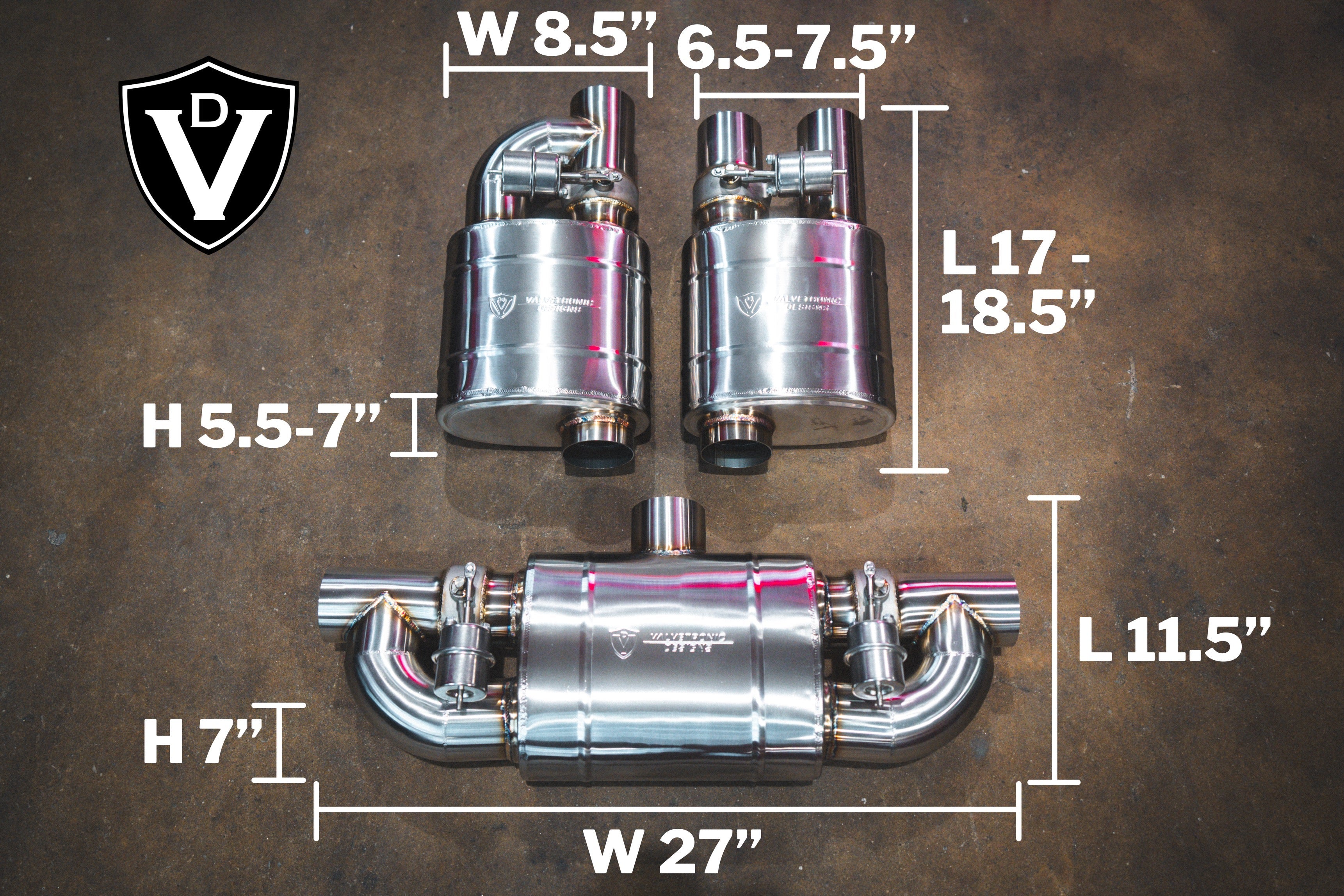 UNIVERSAL VALVED MUFFLER KIT