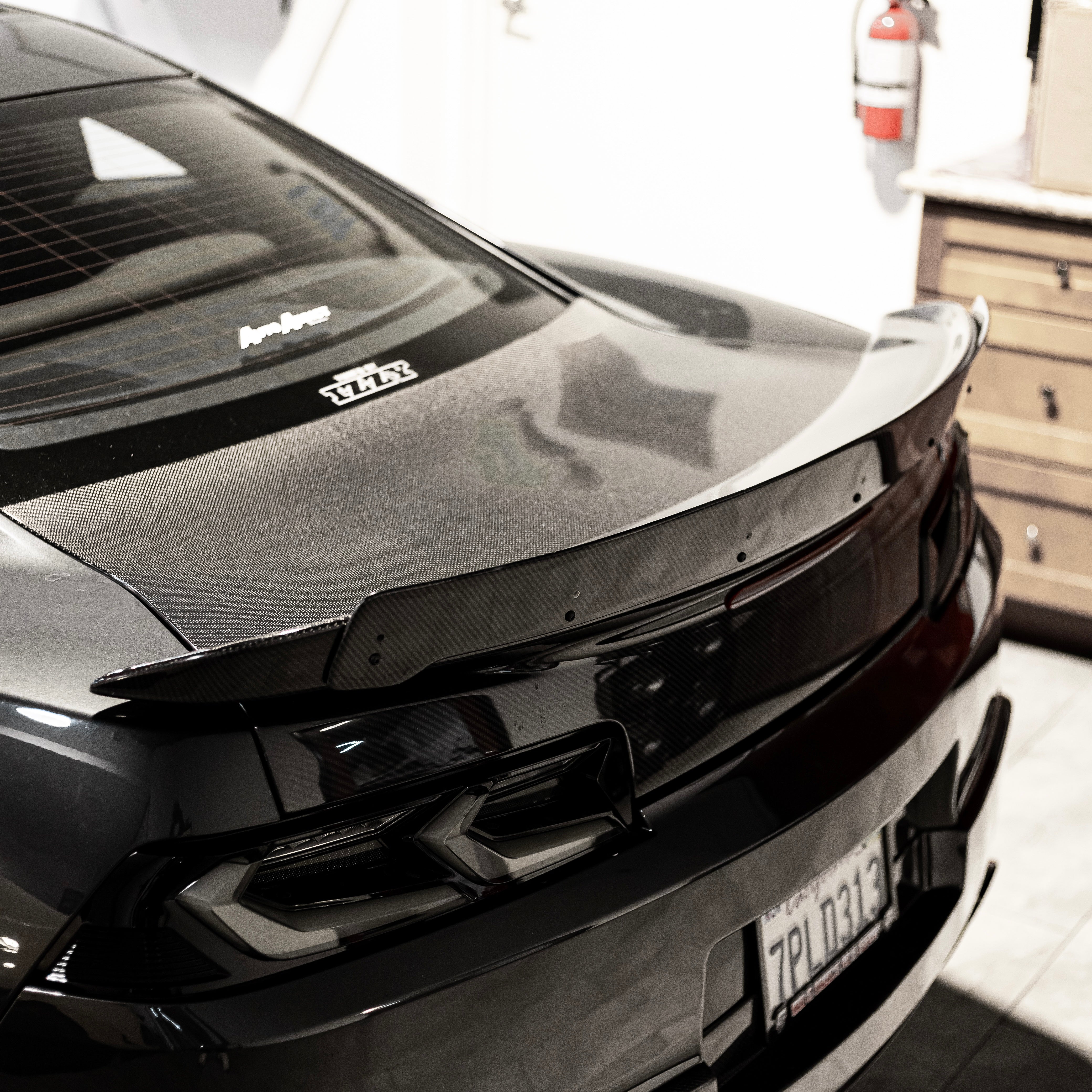 2014-2015 CHEVY CAMARO Z28 STYLE CARBON FIBER SPOILER WICKER BILL