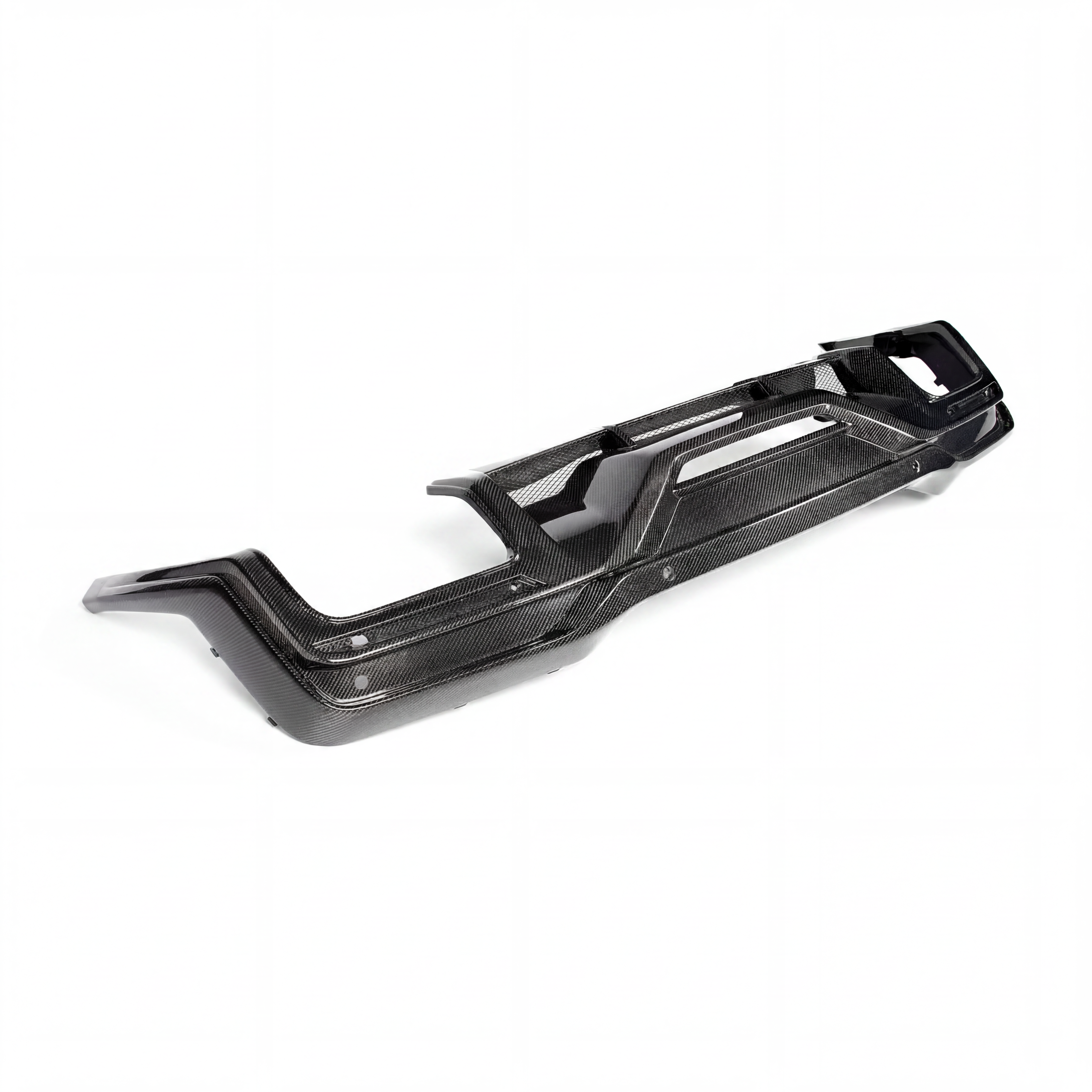 2024-2026 Mustang S650 Dry Gloss Carbon Fiber Dark Horse Rear Diffuser Single/Quad Tips