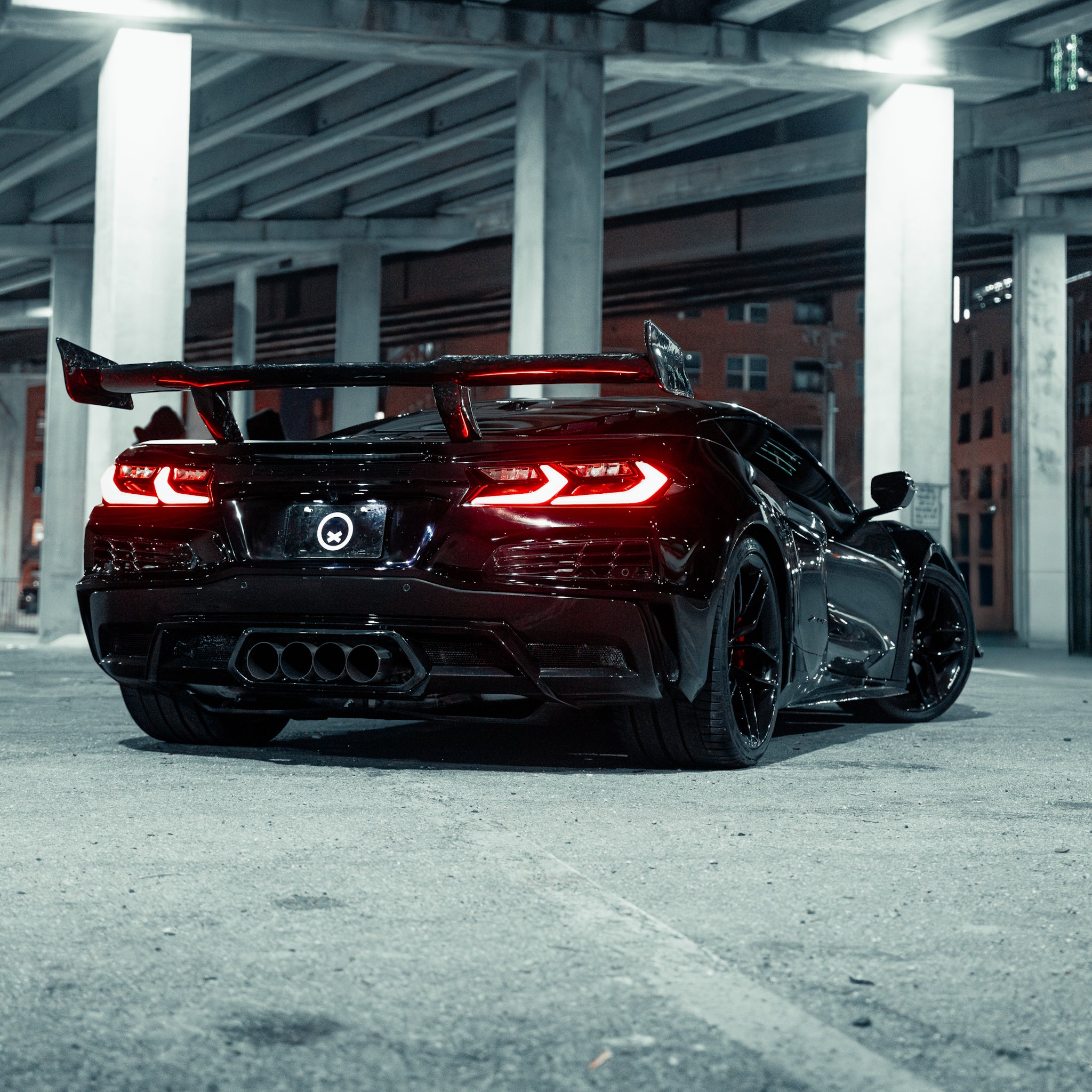 Installed 2020-2026 Chevrolet Corvette C8 ZR1 ZTK forged carbon aero conversion by Auto Addict USA
