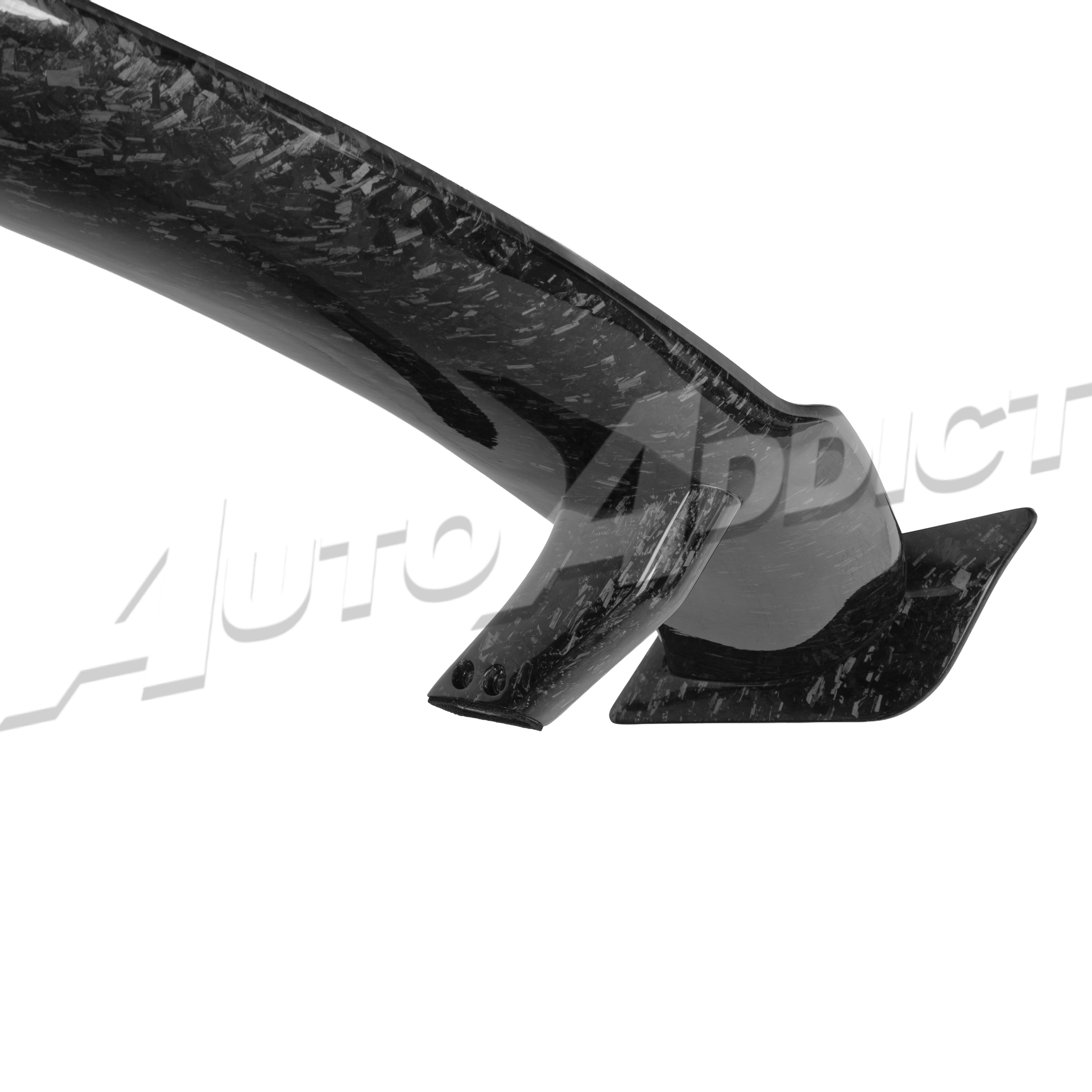 Installed Corvette C8 full forged carbon Quiet Racing collaboration aero system
