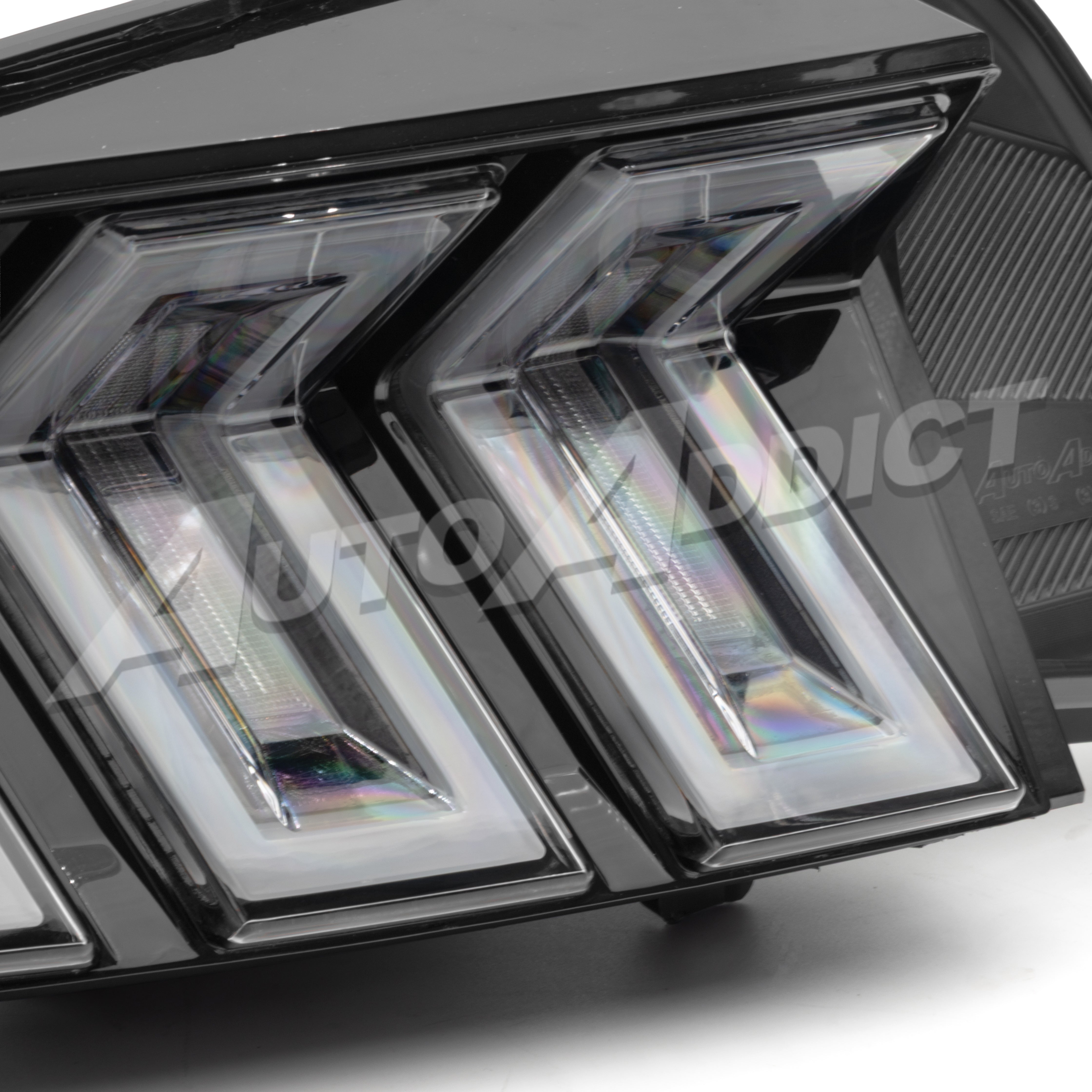 Mustang S550 rear lighting upgrade Auto Addict USA Heritage-X™ taillights with modern animated LED design