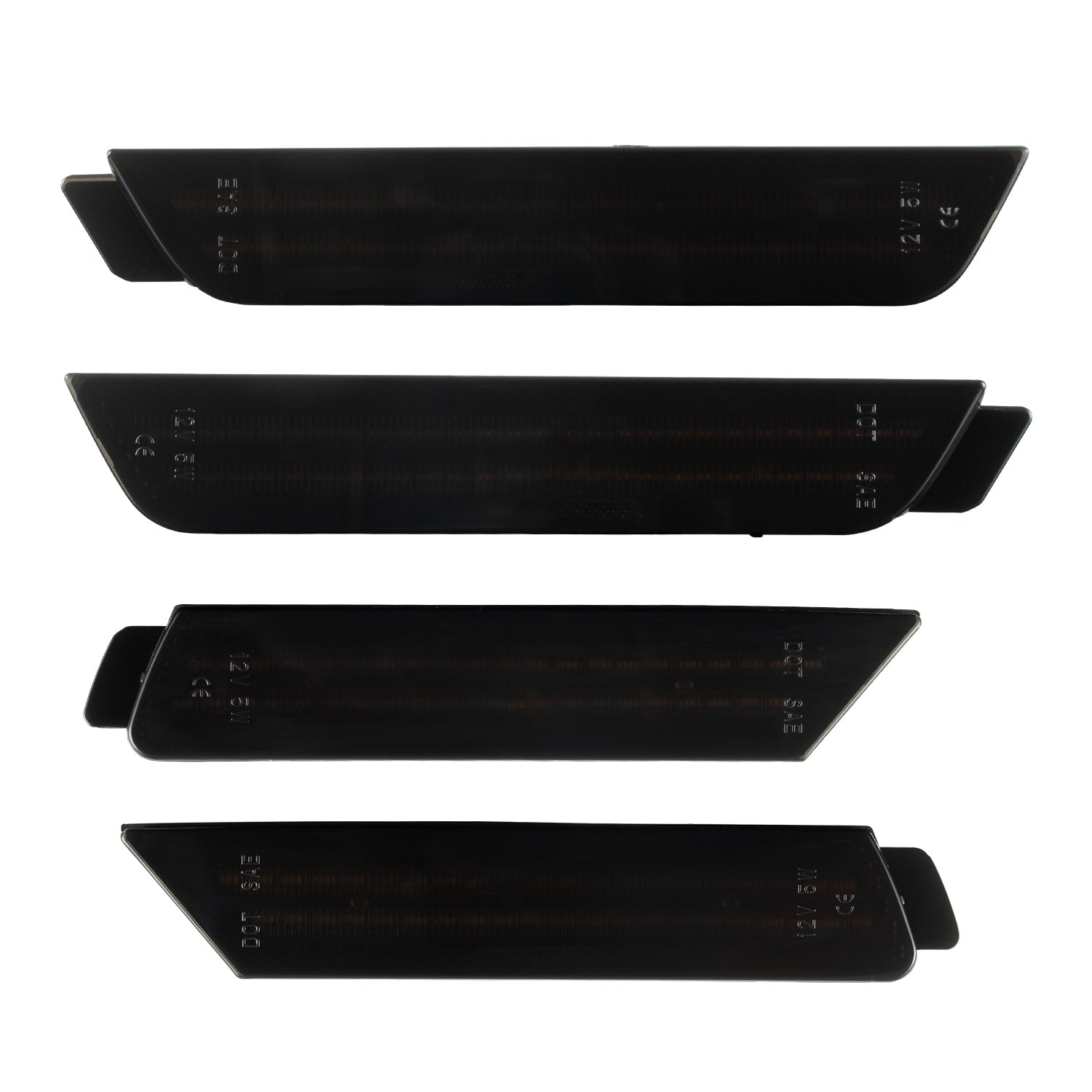 2010-2015 Camaro Smoke Lens White Dynamic Animation LED Side Markers Set