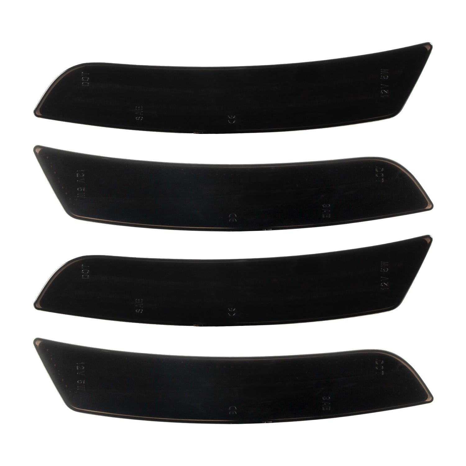 2016-2025 Camaro Smoke Lens White Dynamic Animation LED Side Markers Set