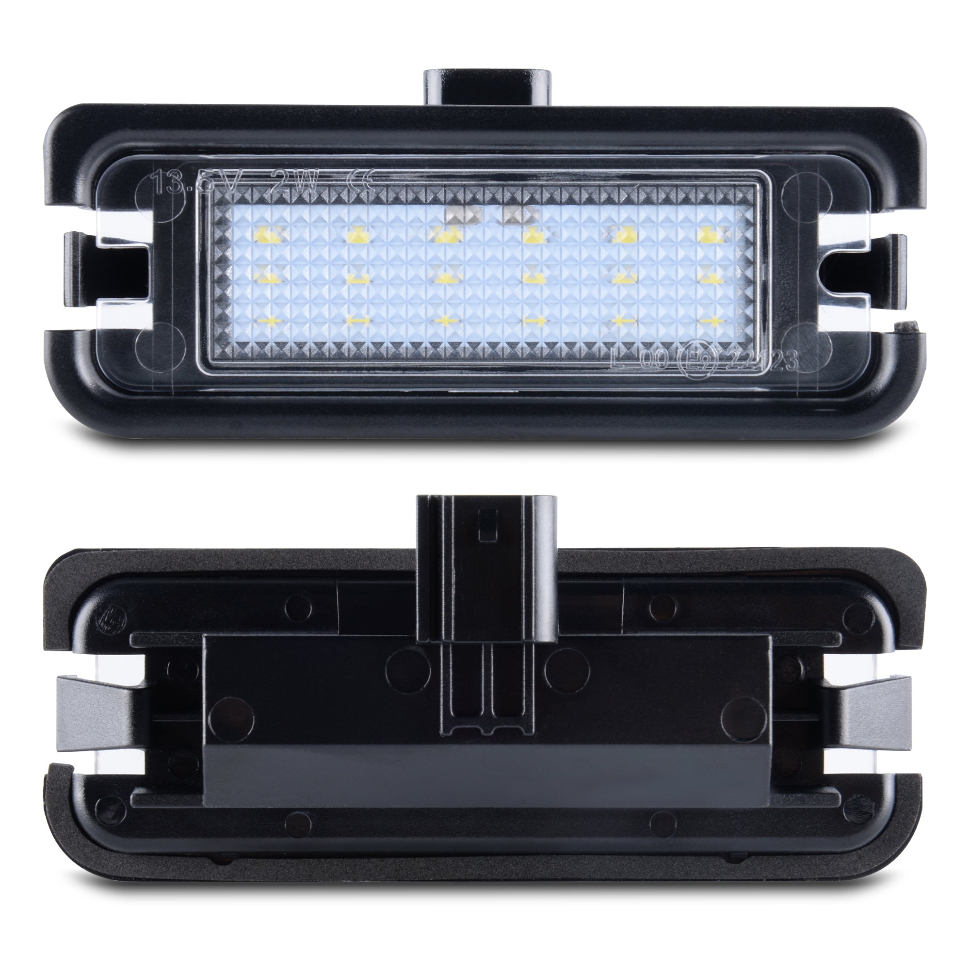 2015-2023 Mustang Rear Bumper License Plate White LED Lights Socket Replacement