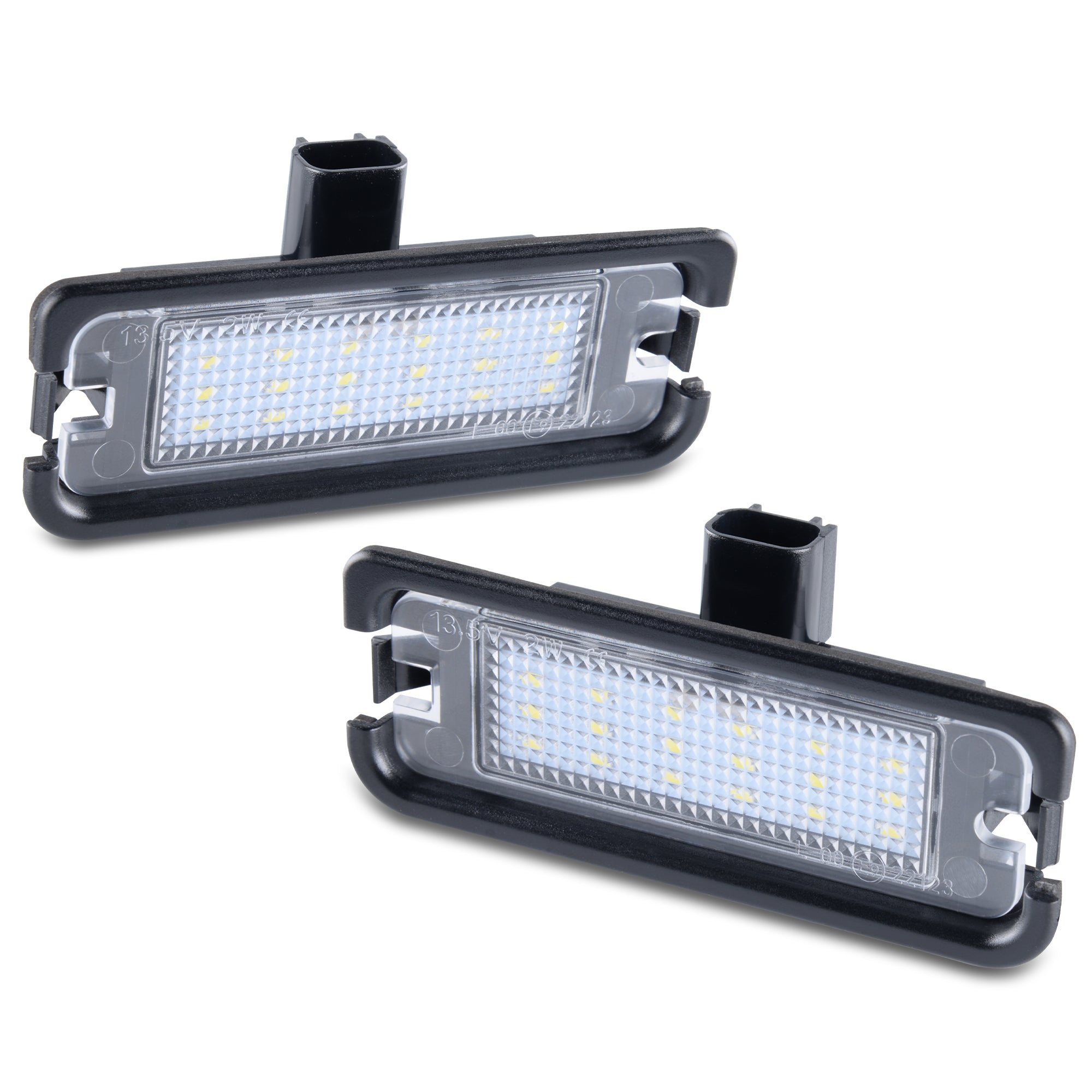 2015-2023 Mustang Rear Bumper License Plate White LED Lights Socket Replacement