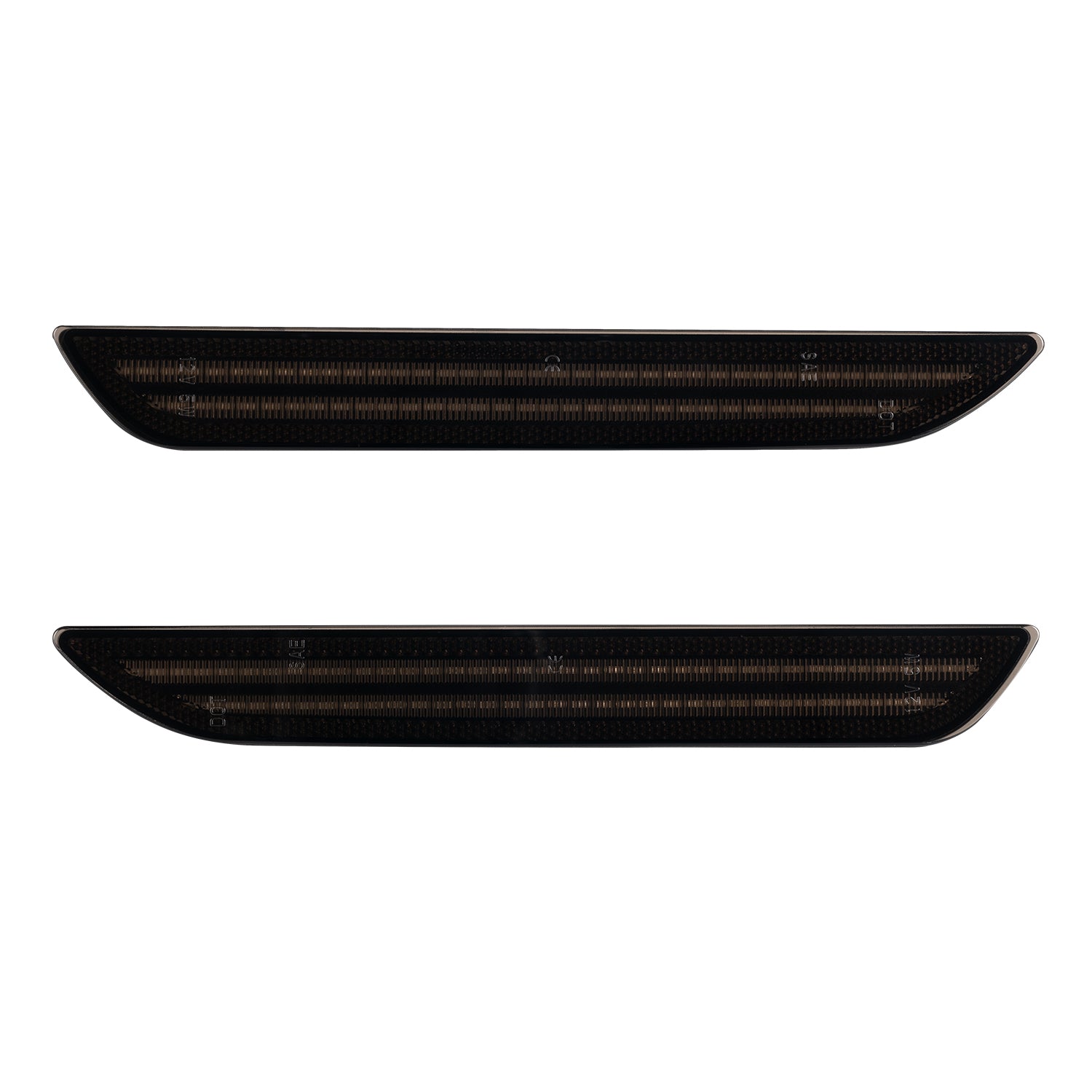 2015-2023 Mustang S550 Smoke Lens White Dynamic Animation LED Side Markers