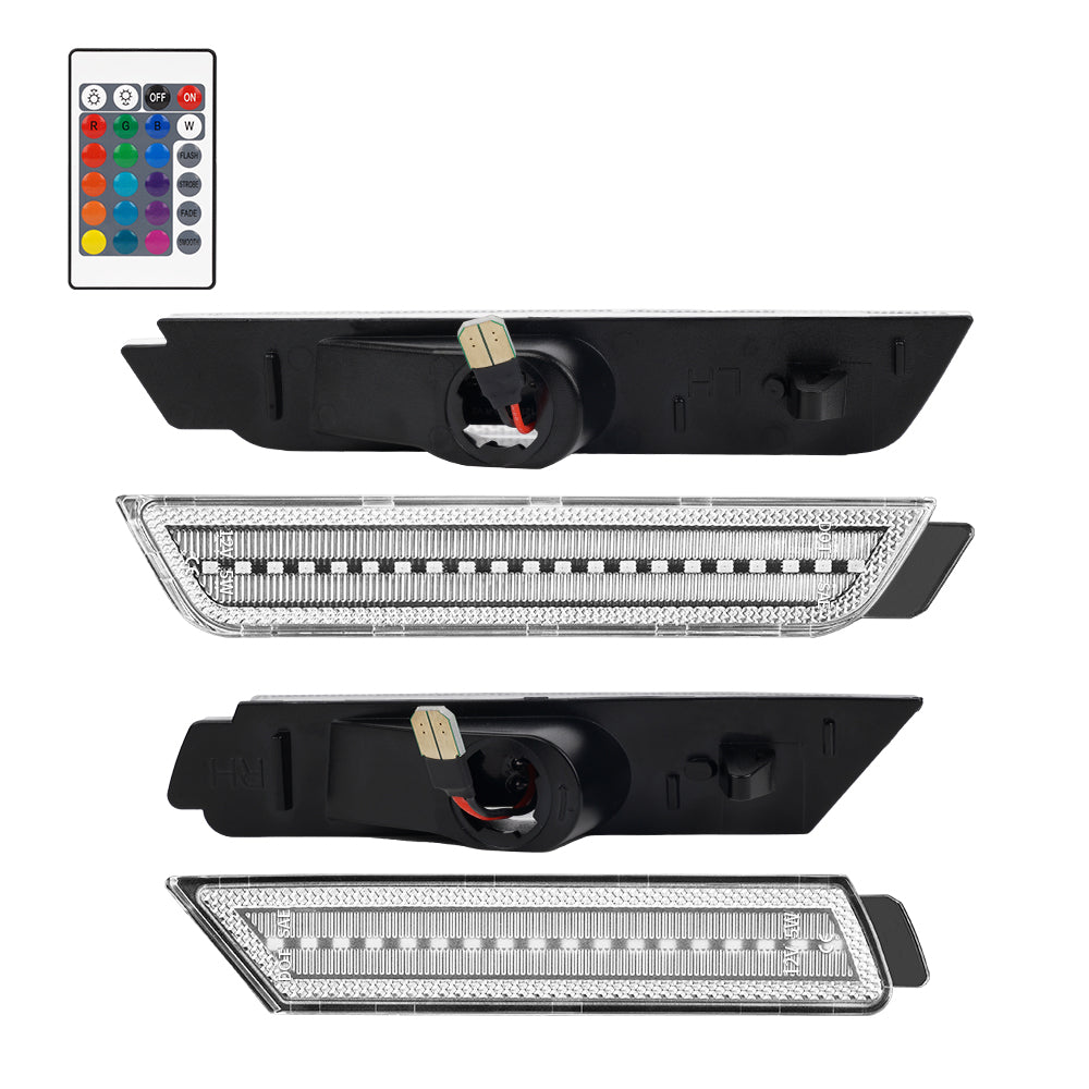 2010-2015 Chevrolet Camaro RGB Clear LED Side Markers