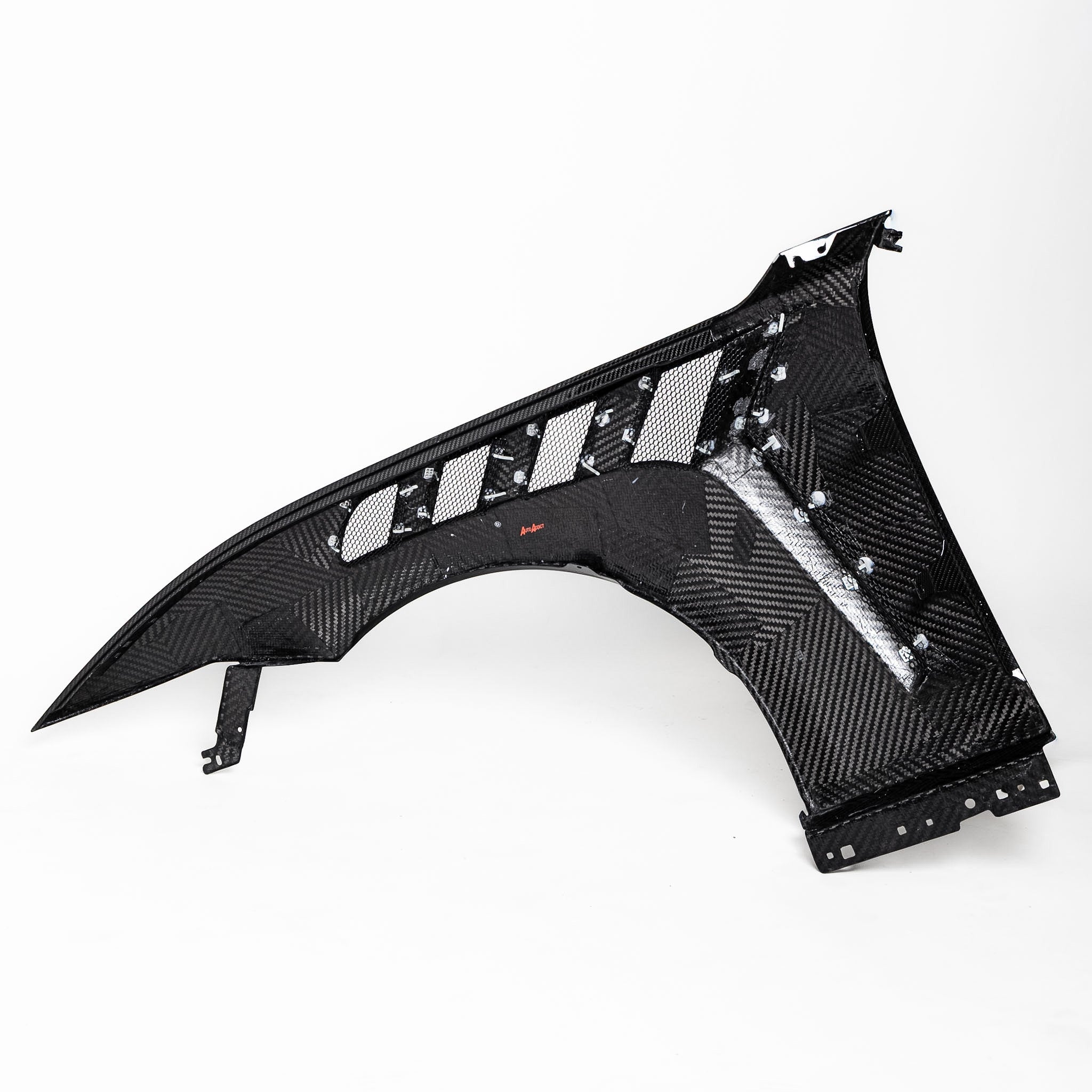 S650 Mustang Type-GTD carbon fiber front fender pair with premium gloss finish and clean body line fitment
