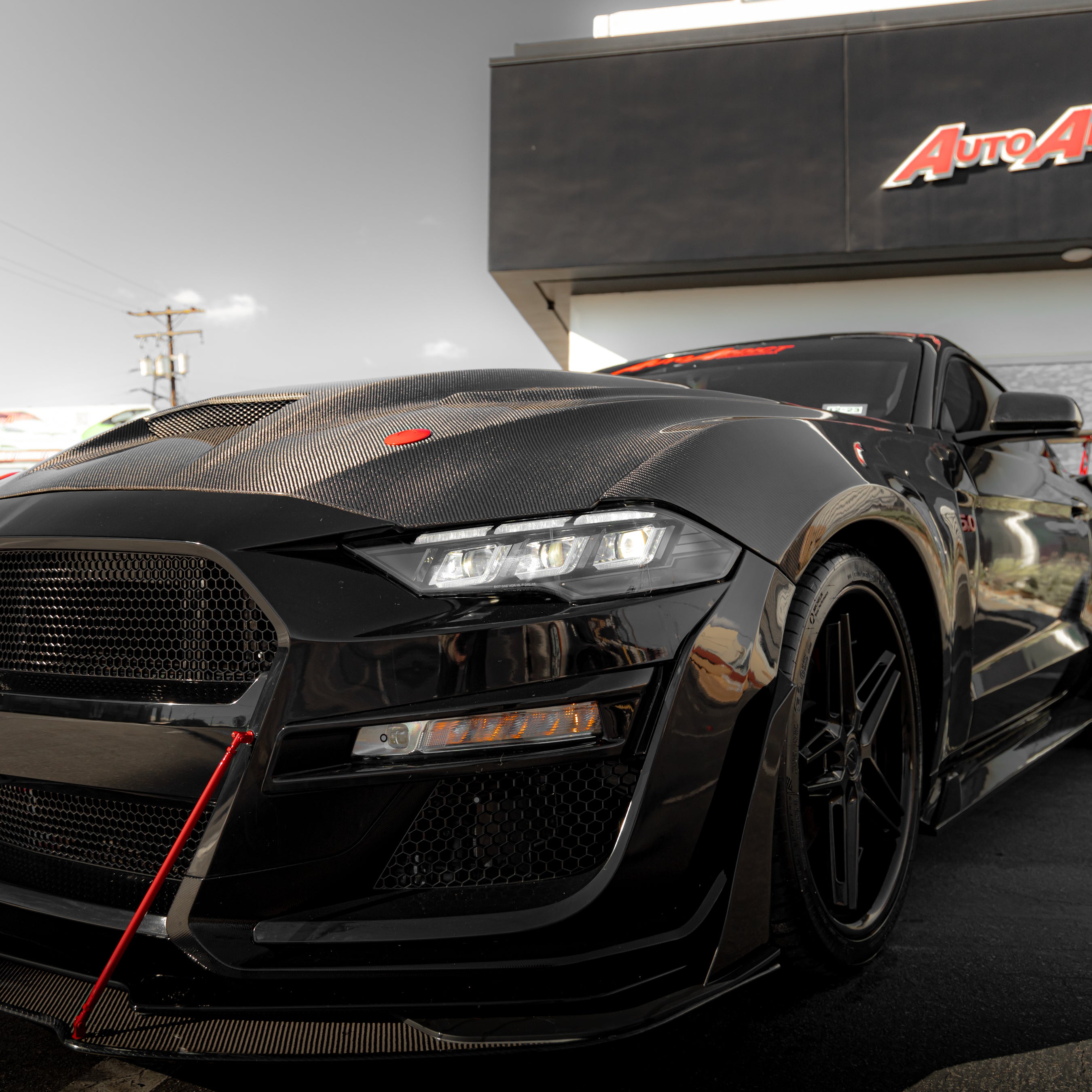 Left Full LED Headlghts For 2018 2019-2023 Ford Mustang Projector