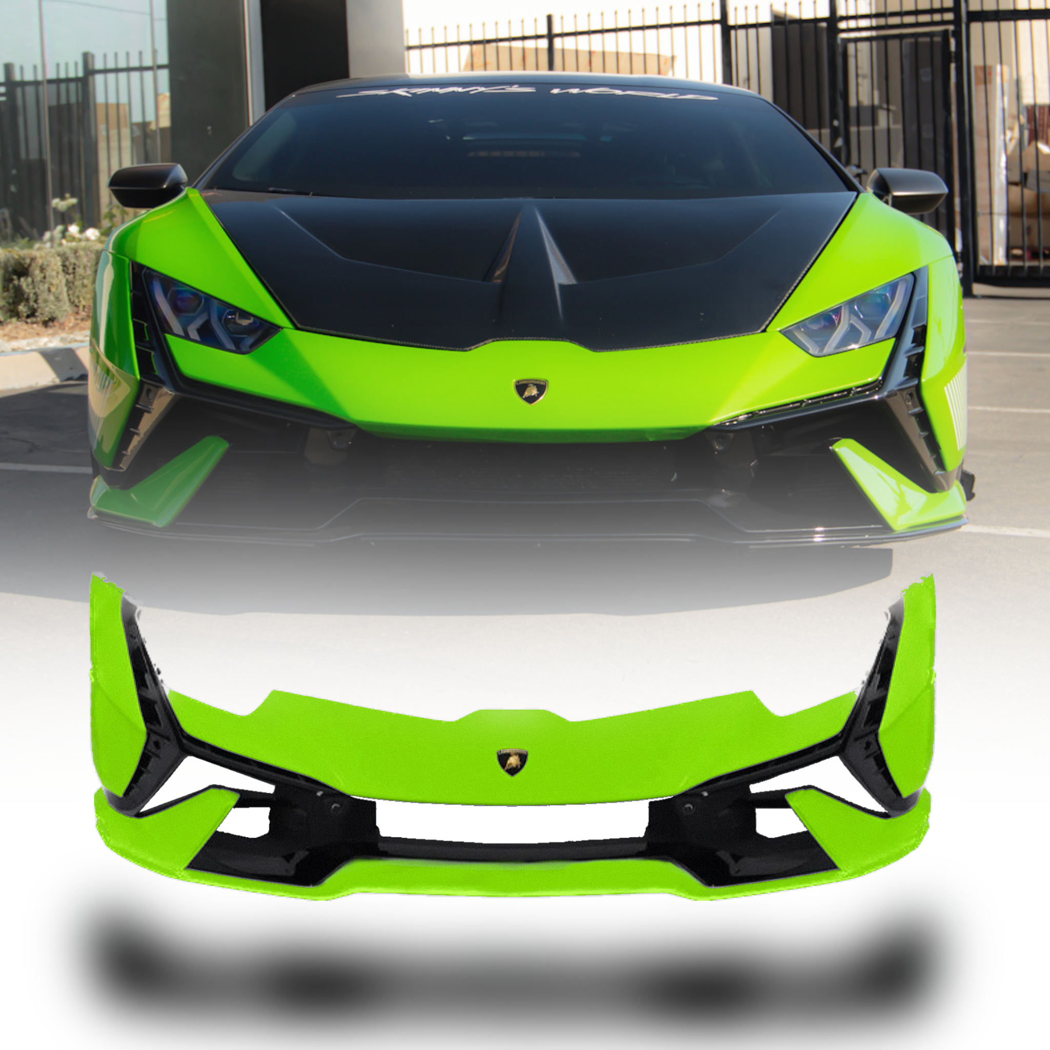 2014-2024 Lamborghini Huracan Tecnica Front Bumper Conversion Kit