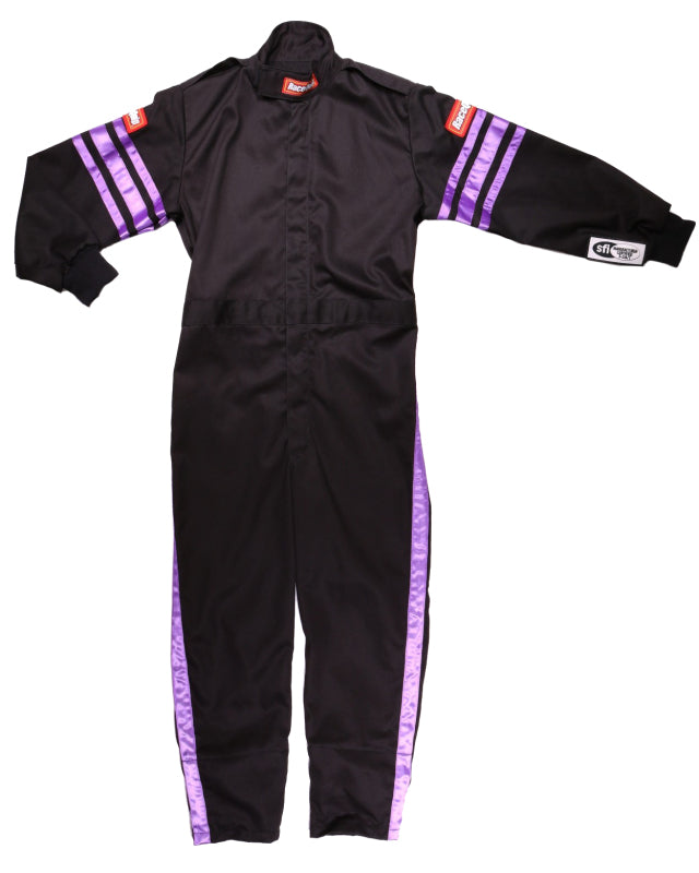 RaceQuip Purple Trim SFI-1 JR. Suit - Kids XXS