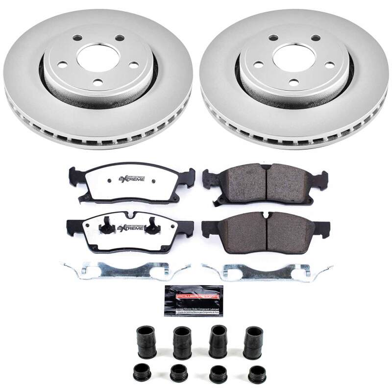 Power Stop 11-20 Dodge Durango Front Z36 Coated Truck & Tow Brake Kit