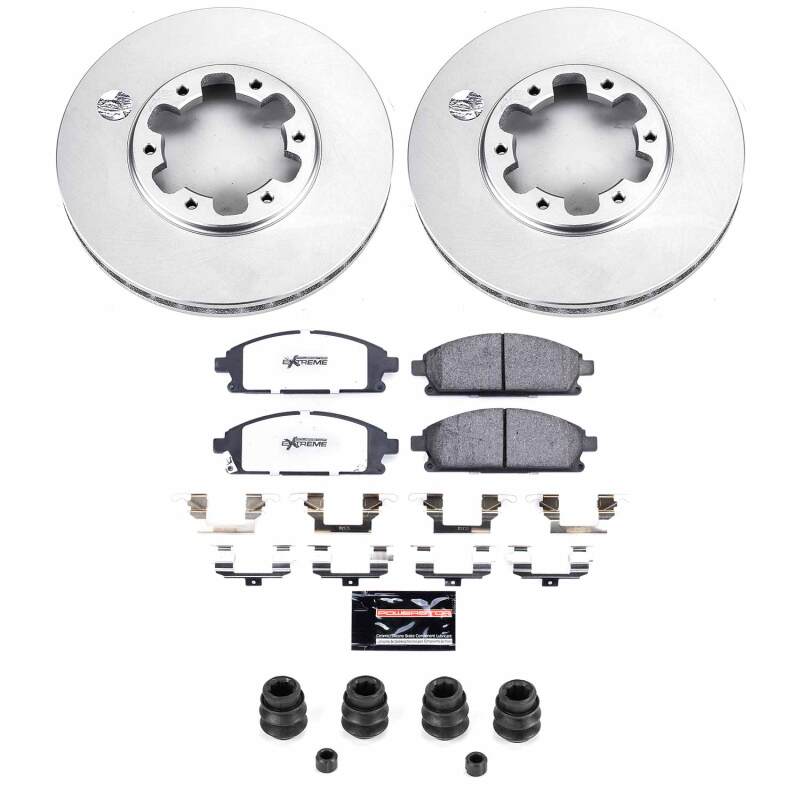 Power Stop 96-98 Nissan Pathfinder Front Z36 Coated Truck & Tow Brake Kit
